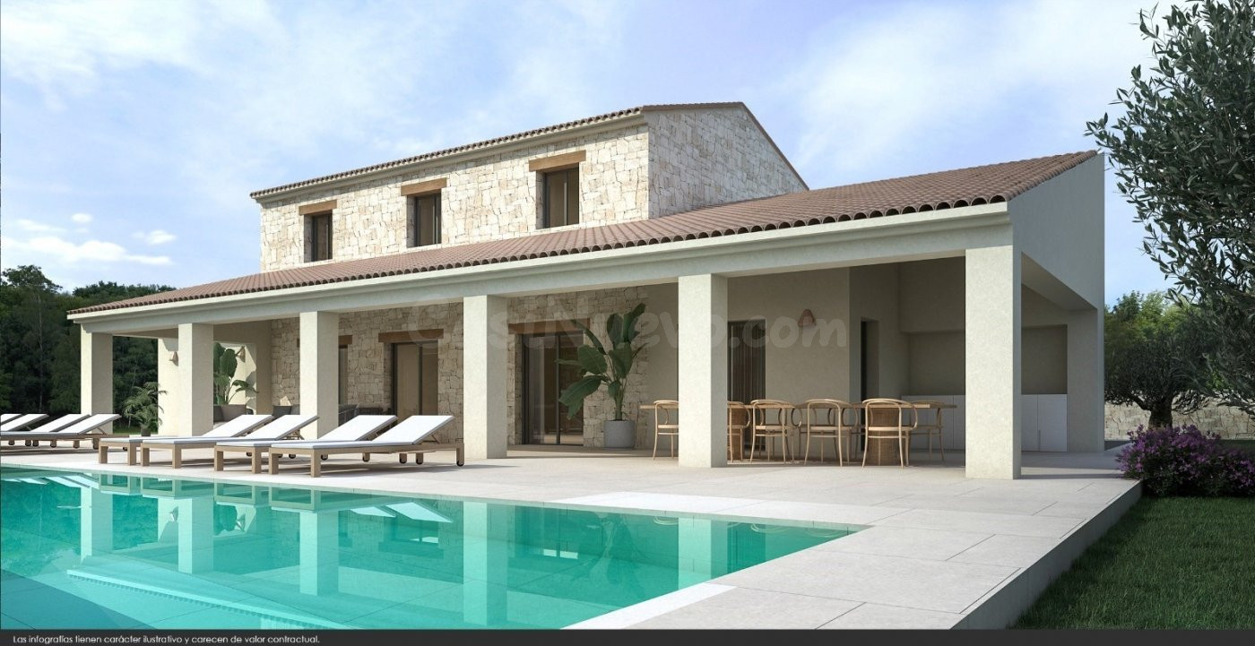 VILLA DE OBRA NUEVA EN MORAIRA CON VISTAS AL MAR - foto 3