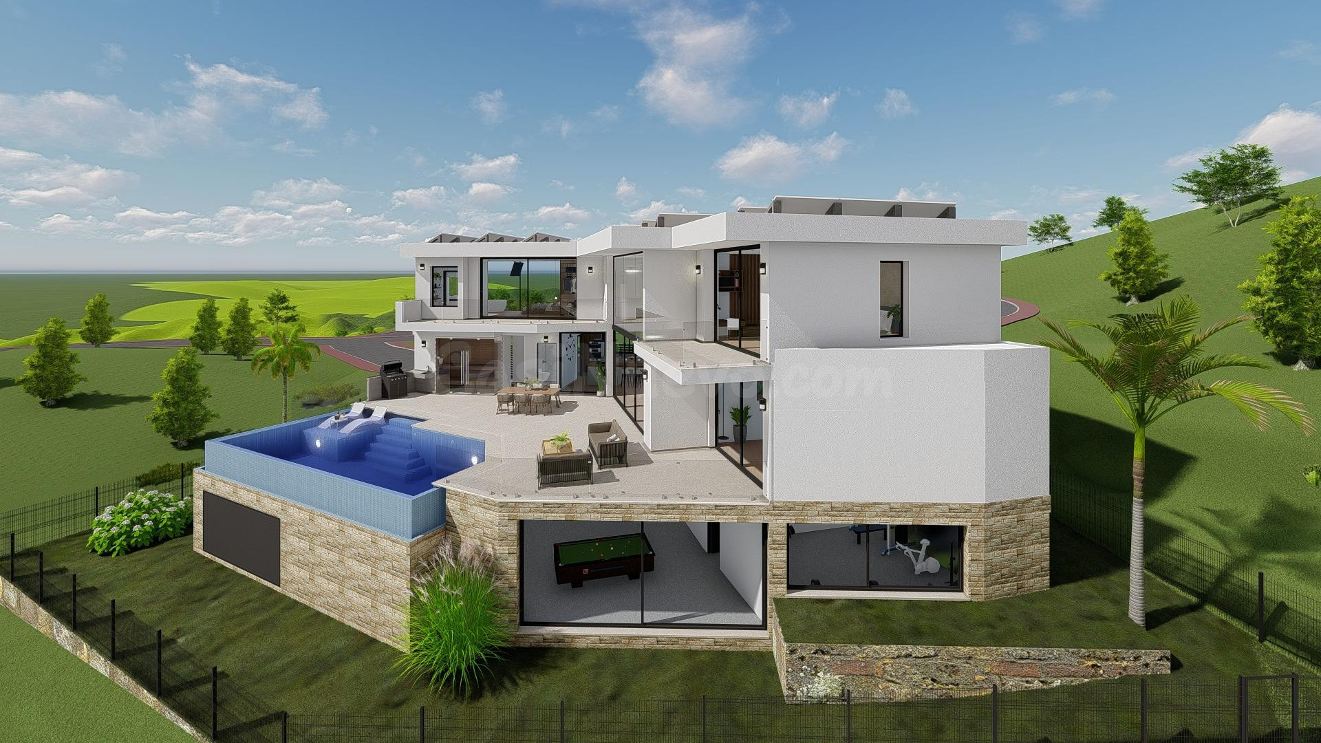Majestuosa villa moderna en Mijas: lujo excepcional con vist - foto 2