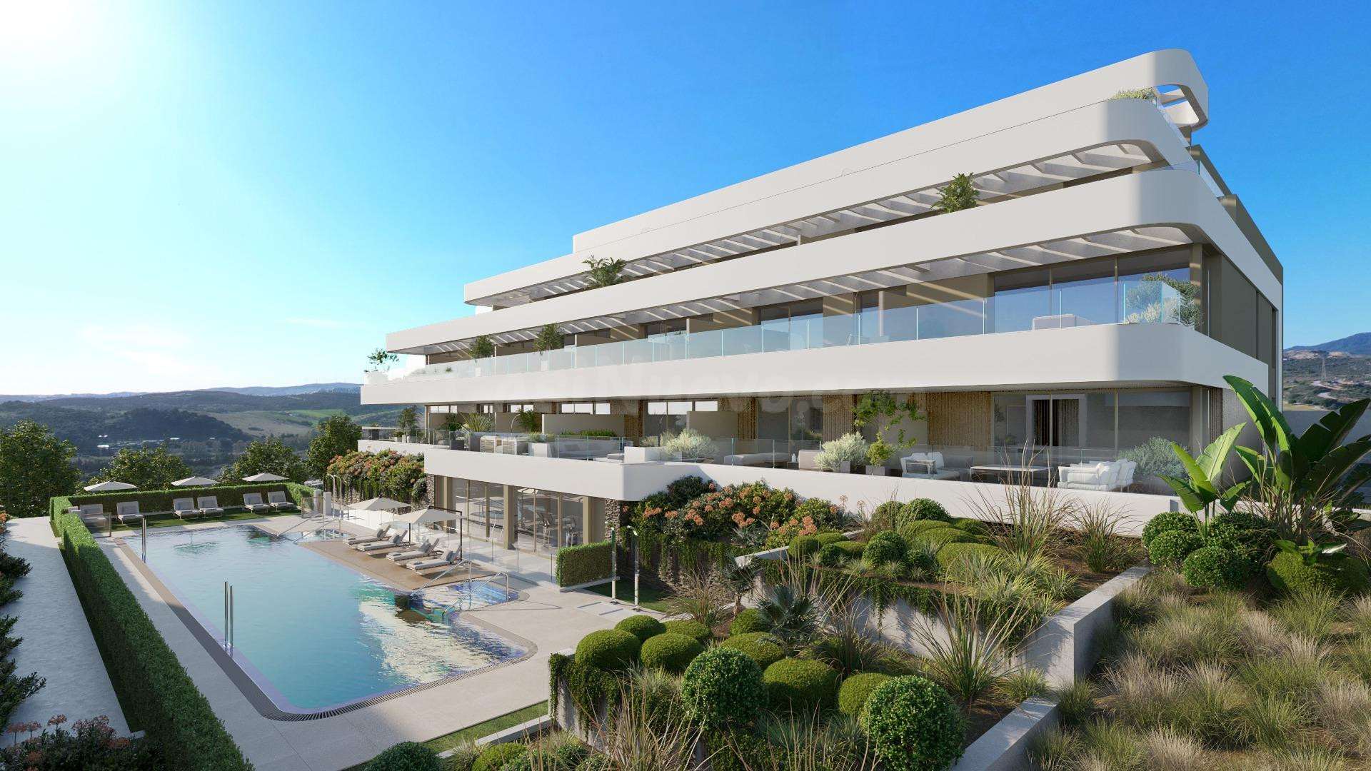 Apartamento de 1 dormitorio con gran terraza y amplio jardín