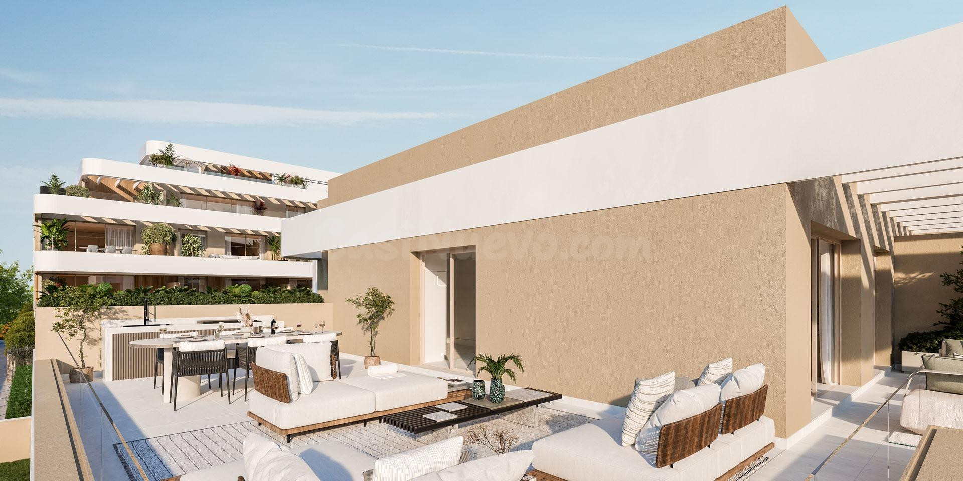 Apartamento de 1 dormitorio con terraza extra amplia a 10 mi - foto 5