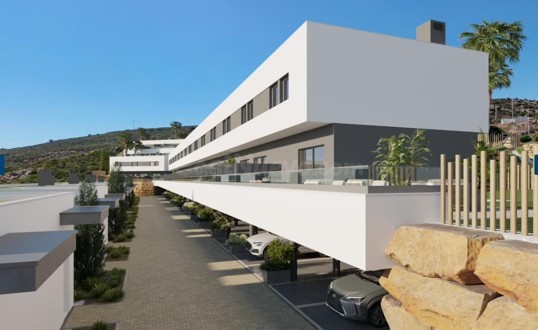 Blue Wave, vivienda con terraza y vistas al mar en Manilva