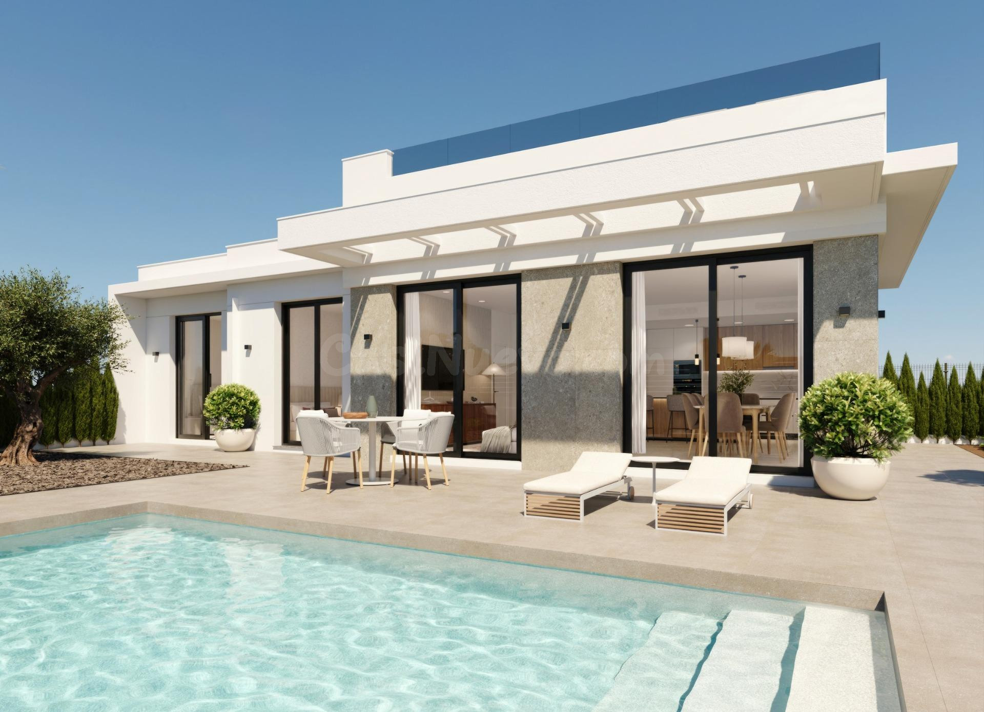 Villas de Obra Nueva en Hacienda del Álamo Golf Resort, Murc