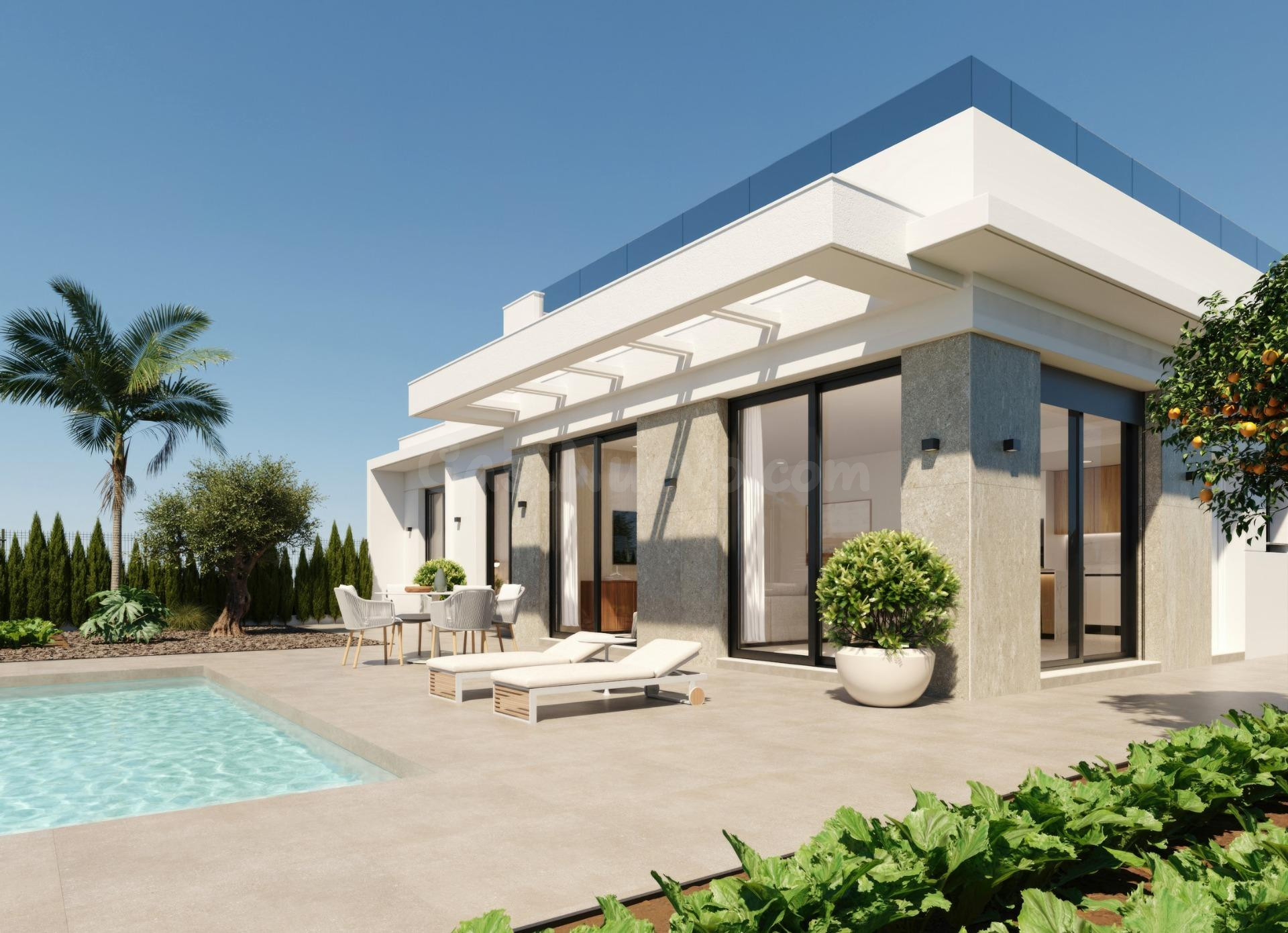 Villas de Obra Nueva en Hacienda del Álamo Golf Resort, Murc - foto 4