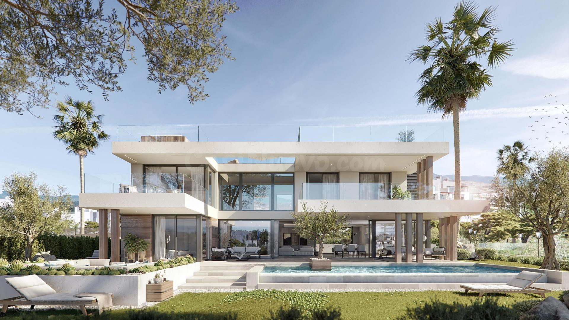 Villa contemporánea en Estepona con vistas al mar, piscina i - foto 3