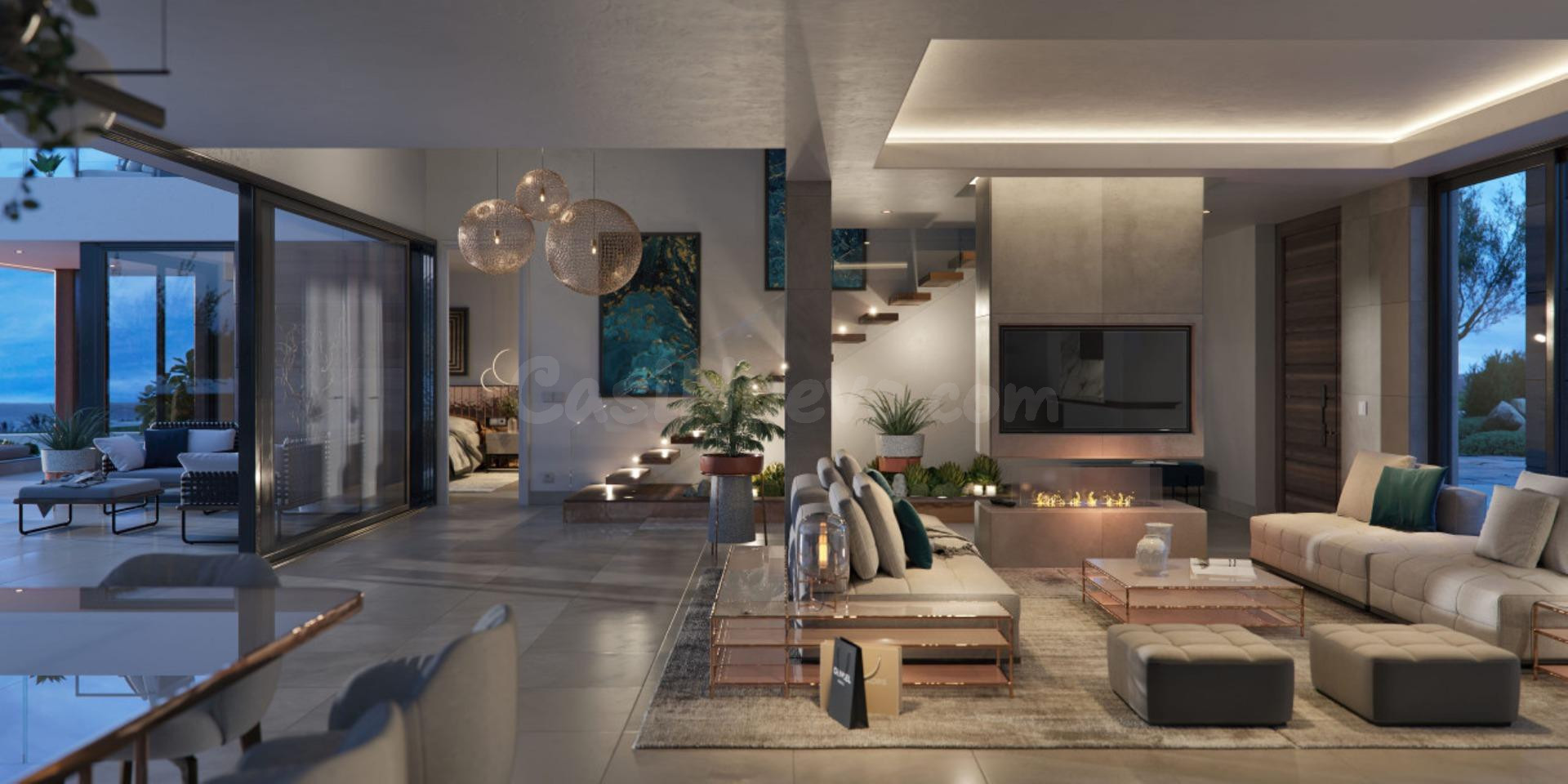 Villa contemporánea en Estepona con vistas al mar, piscina i - foto 5