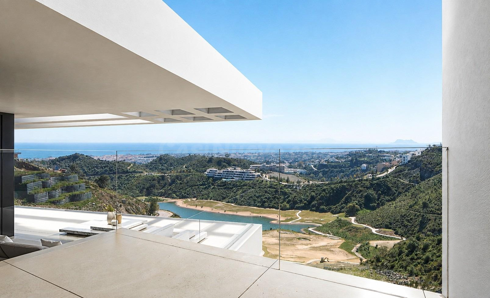 Villa contemporánea sobre plano con piscina infinity, orient - foto 4