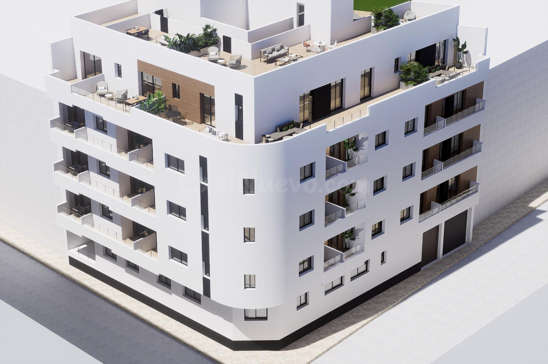 ¡Obra nueva desde 176.000 € en pleno centro de Torrevieja!