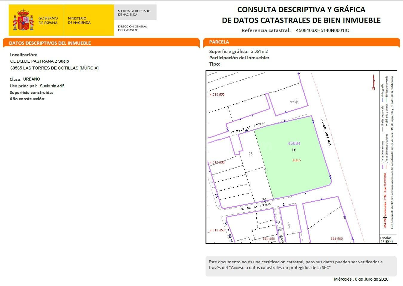 Solar urbano para promoción residencial en Las Torres de Cot - foto 3