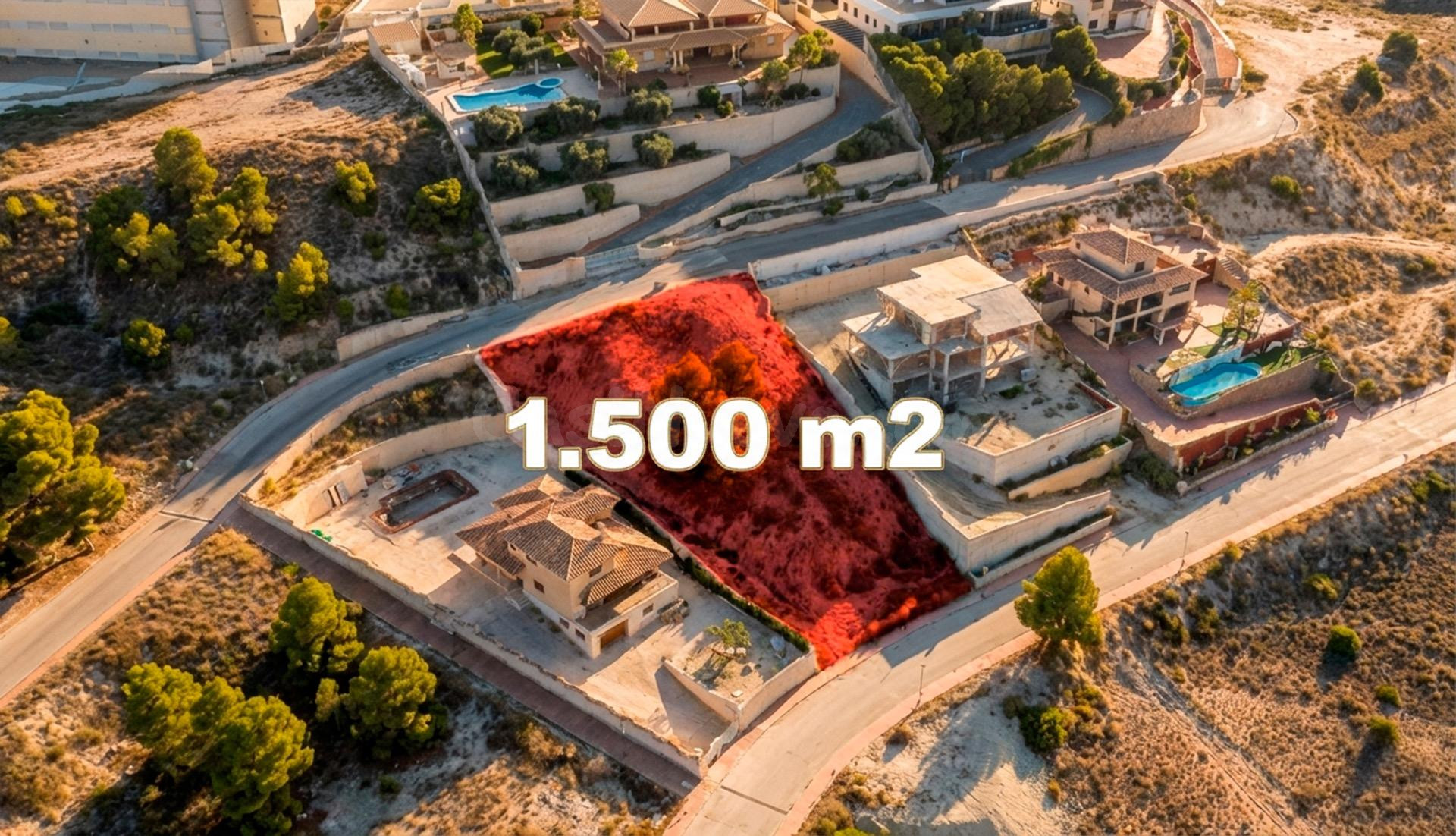 Parcela 1500 mts2 en La Alcayna
