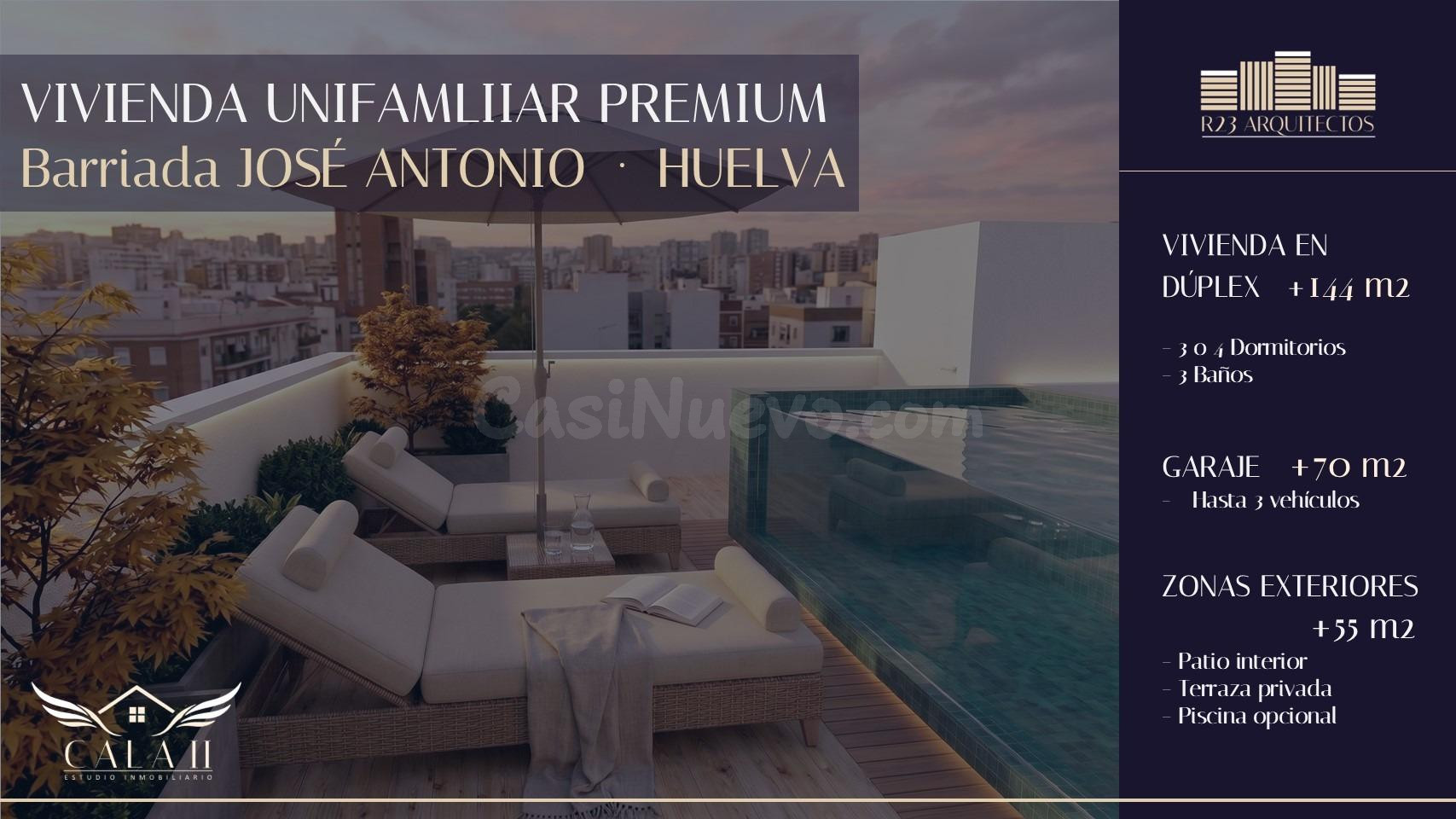 Exclusiva Vivienda Unifamiliar Premium en Dúplex con Piscina Privada y Garaje en Huelva