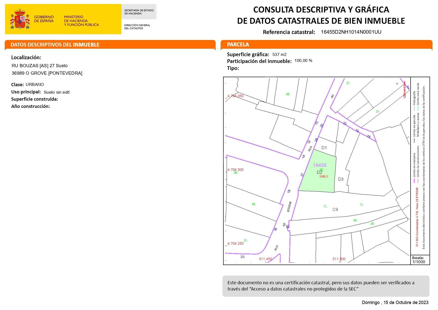 Parcela URBANA en Rúa Bouzas, O Grove. - foto 5