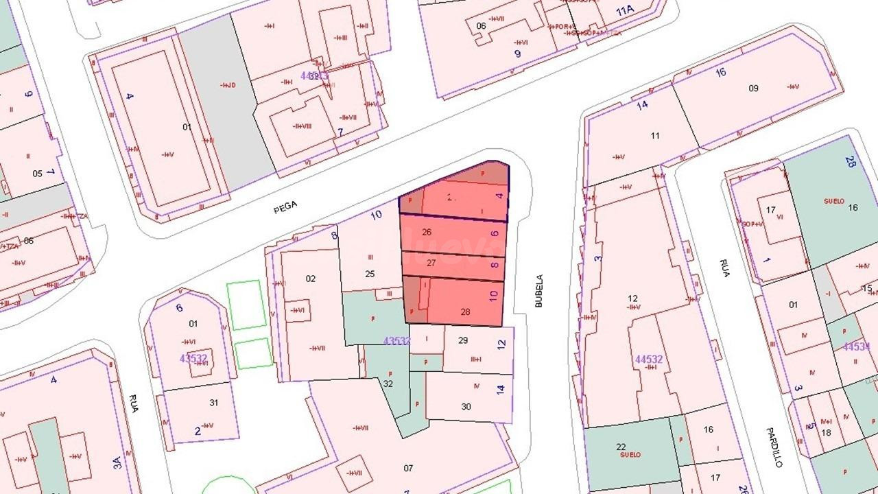 Suelo urbano de 252 m2, de uso residencial, en venta en Vigo