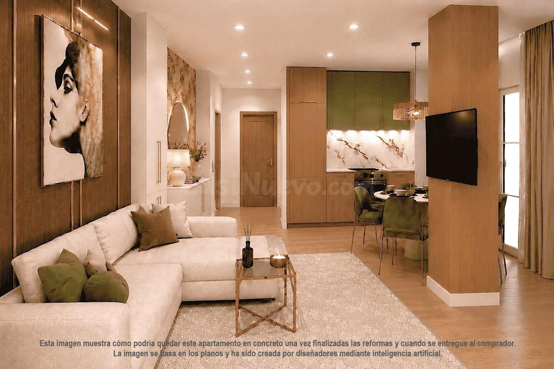 Apartamento céntrico, luminoso y renovado con estilo (43,7 m2 – 2.ª planta). Dos balcones luminosos, a solo 950 m de la Playa del Cura, ¡y con licencia turística!