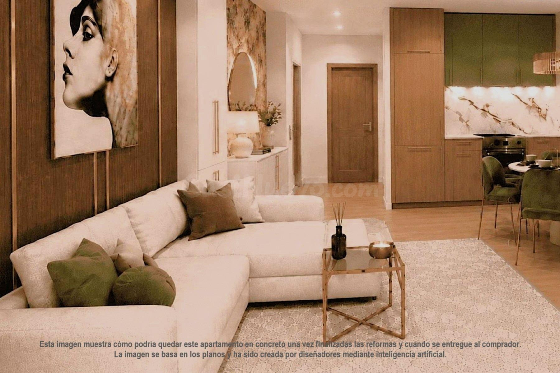 Apartamento céntrico, luminoso y renovado con estilo (43,7 m - foto 2
