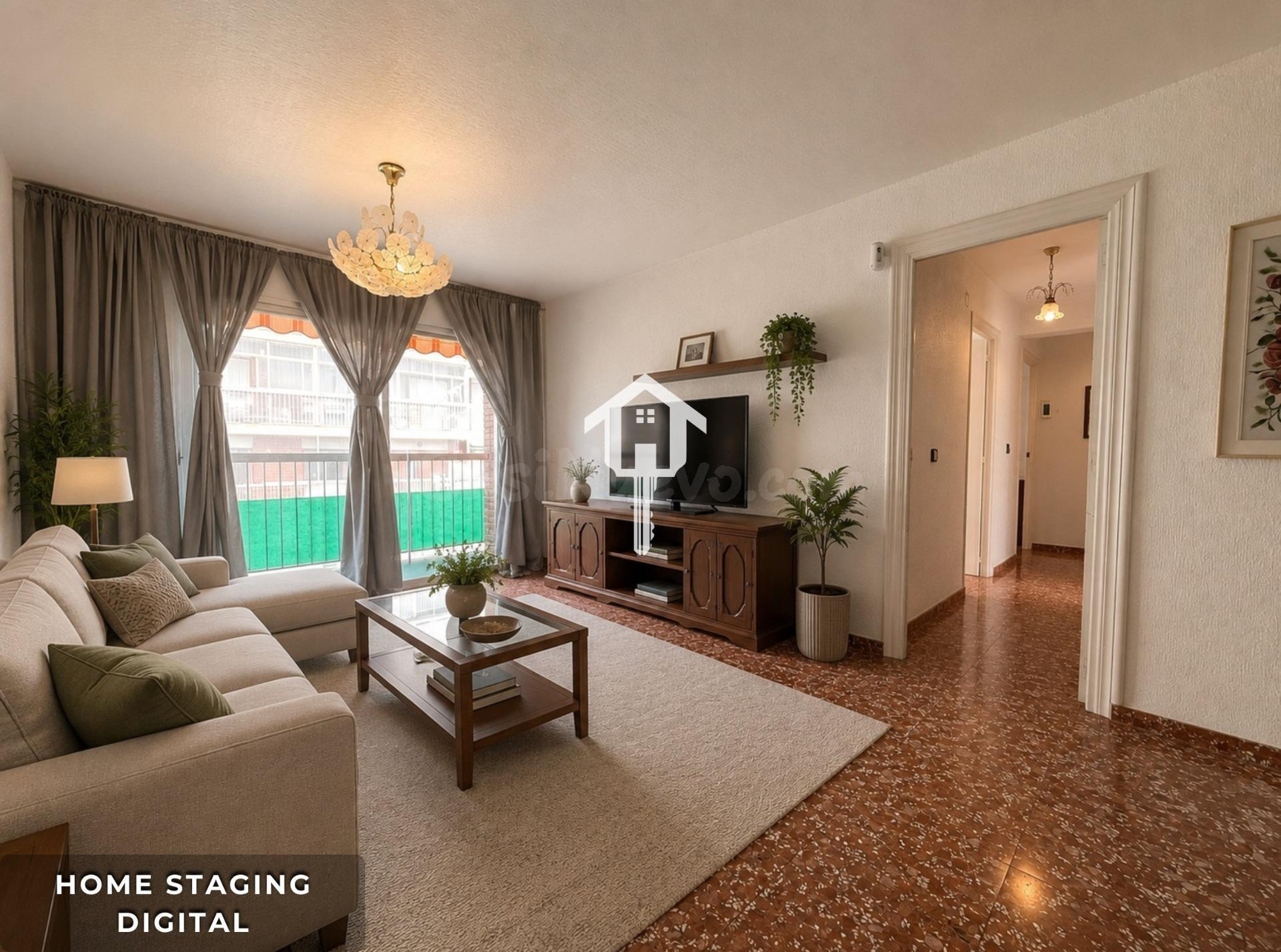 PISO EN VENTA EN ALICANTE. 85m2, 3 habitaciones, 1 BAÑO CON  - foto 5