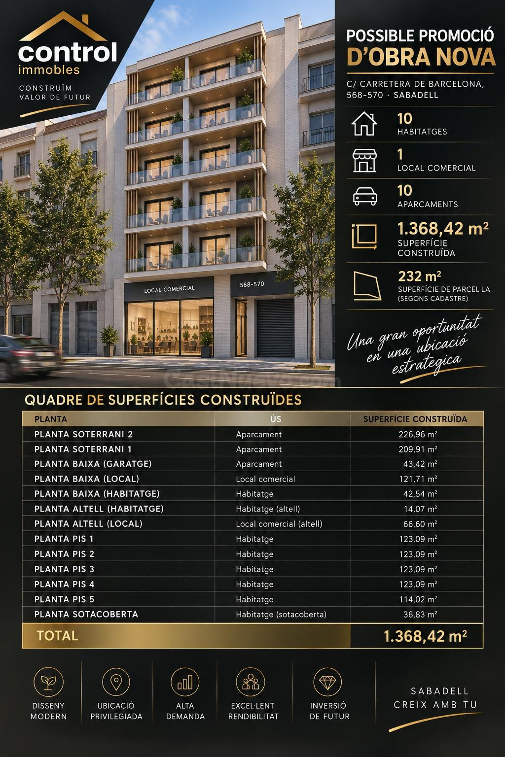 TERRERNO PARA EDIFICAR BLOQUE EN CTRA BARCELONA - foto 2