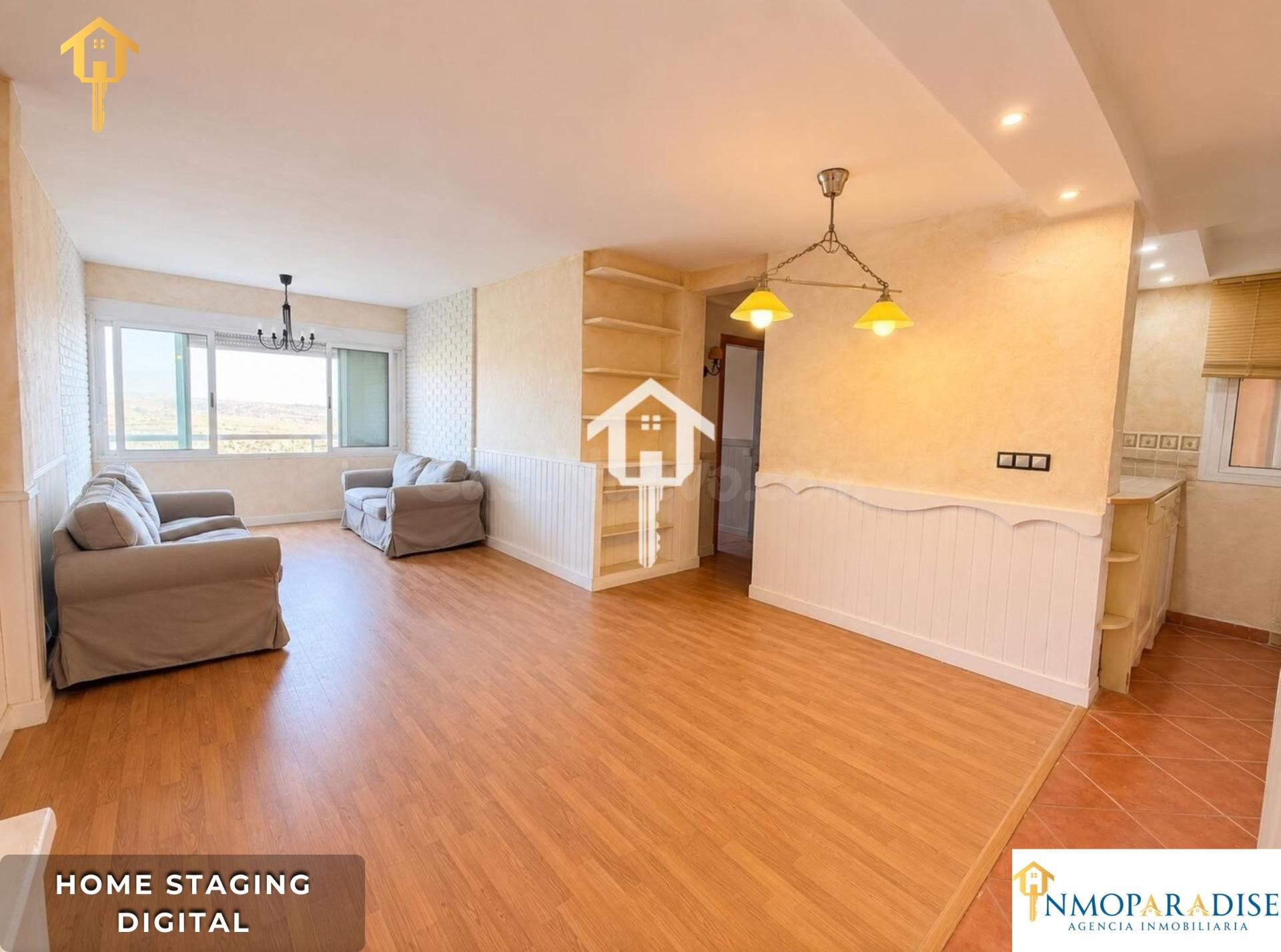 PISO DE 80 M2 CON GARAJE Y VISTAS DESPEJADAS EN ZONA CIUDAD 