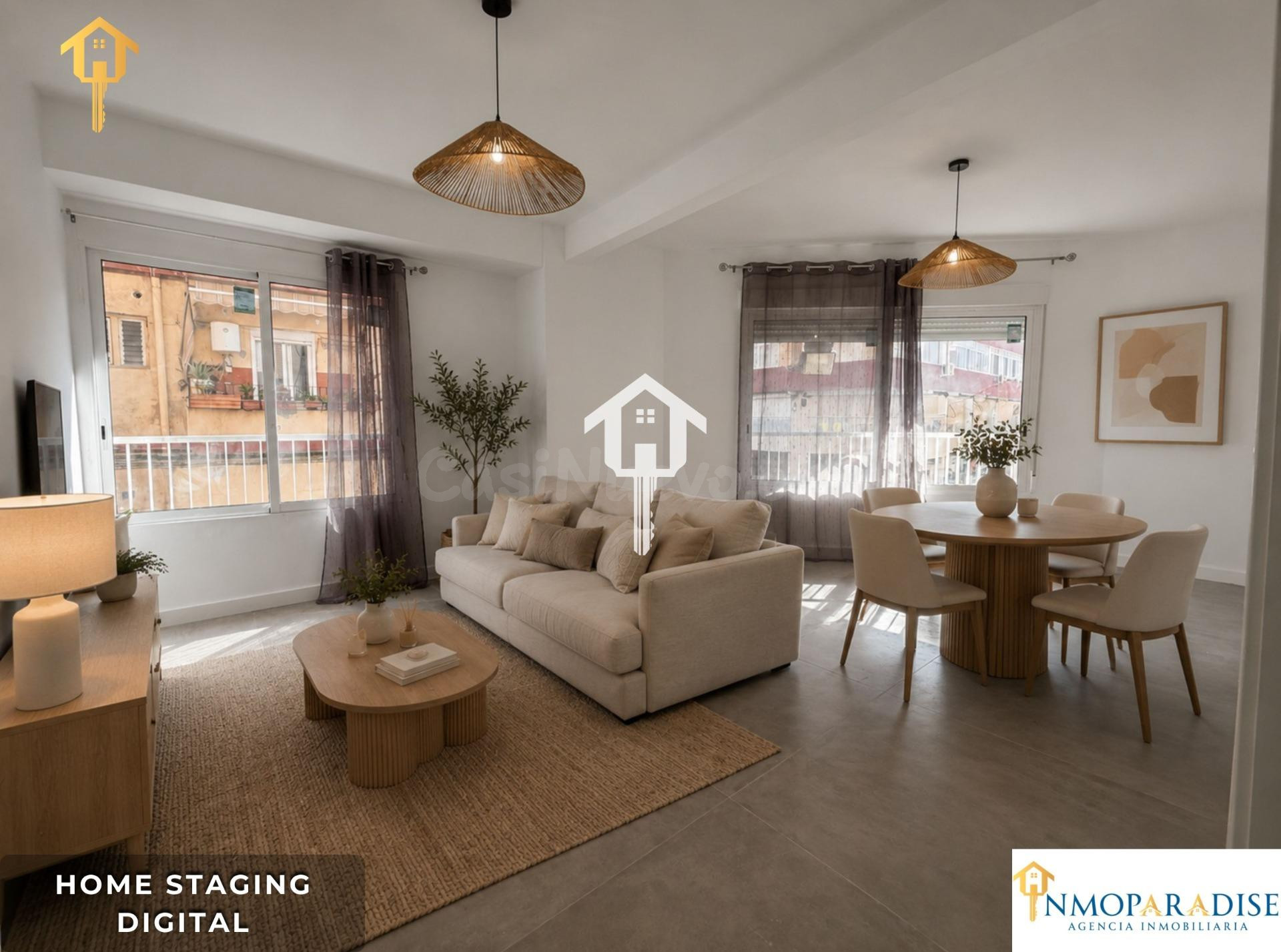 PISO EN VENTA EN ALICANTE, ZONA DE CAROLINAS ALTAS. 88m2, 2 habitaciones DOBLES, 1 BAÑO, PATIO, PRIMERA PLANTA SIN ASCENSOR.
