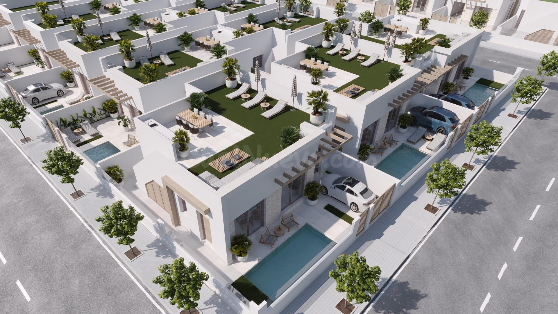 VILLAS PAREADAS DE OBRA NUEVA EN ROLDAN - foto 2