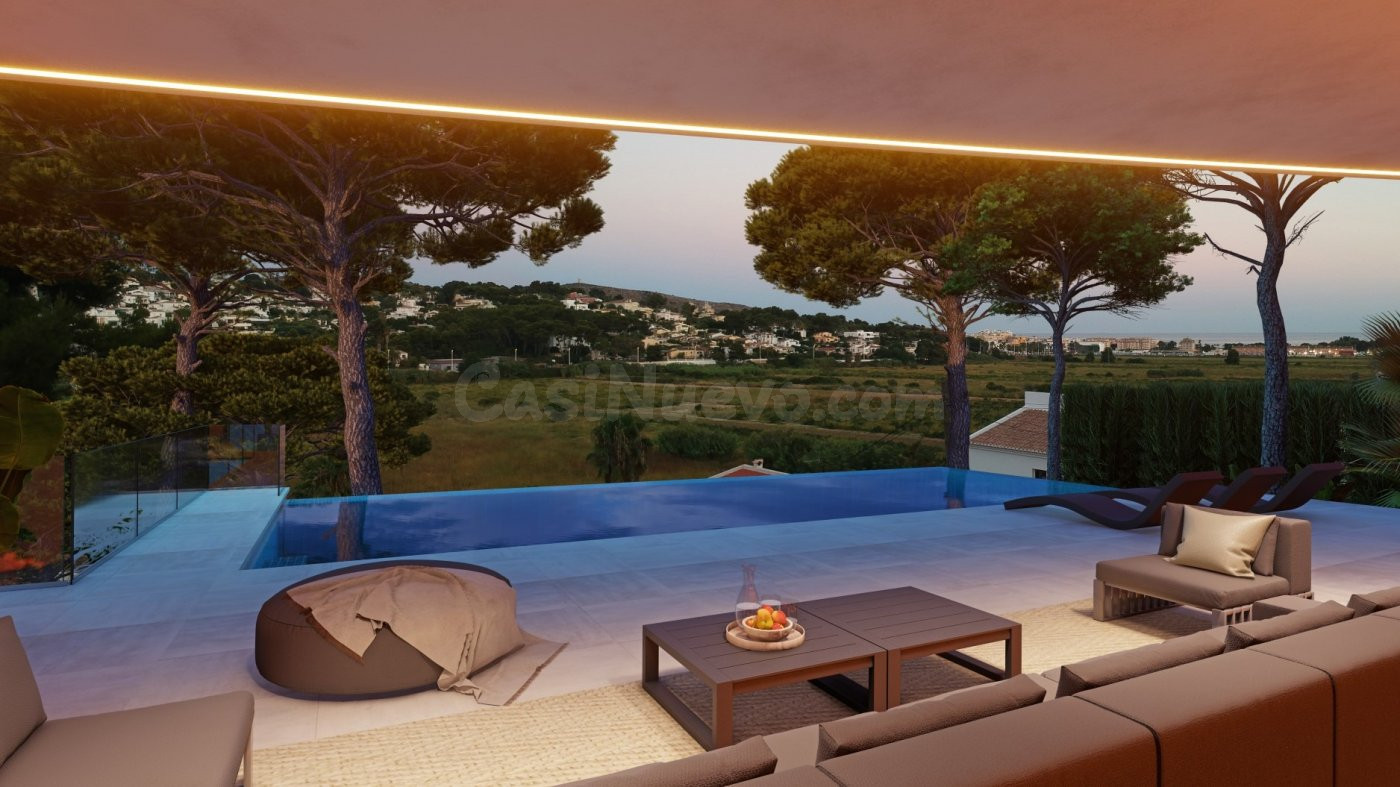 VILLA DE LUJO DE OBRA NUEVA EN MORAIRA