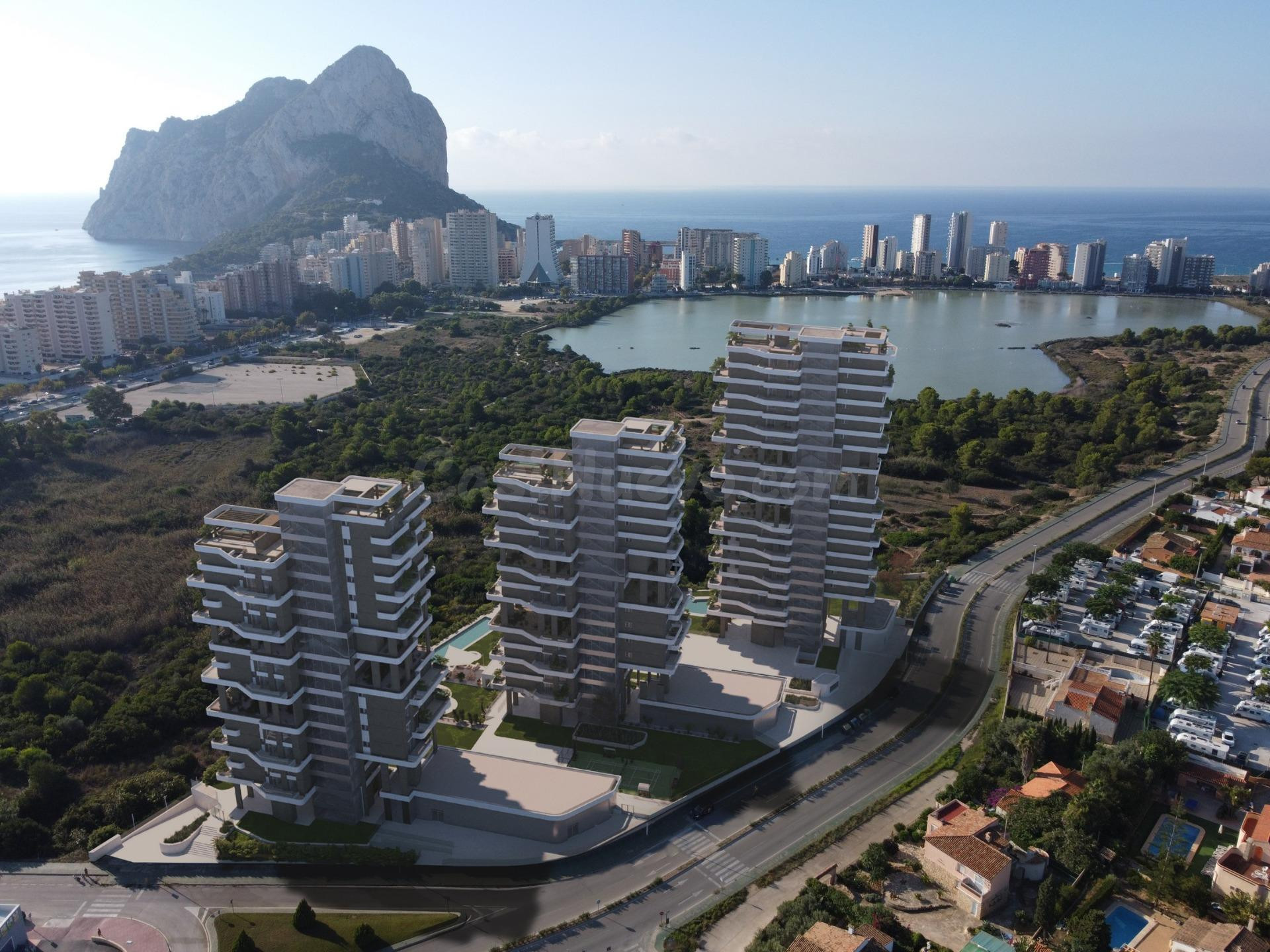 Apartamentos de lujo de nueva construcción con vistas al mar en Calpe, Costa Blanca