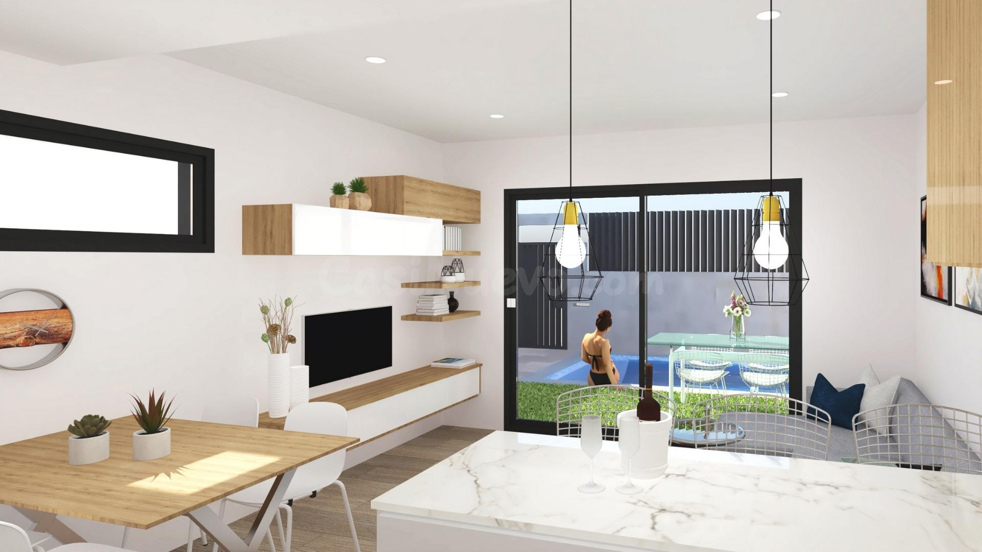 Modernas villas adosadas con piscina privada cerca del mar e - foto 4