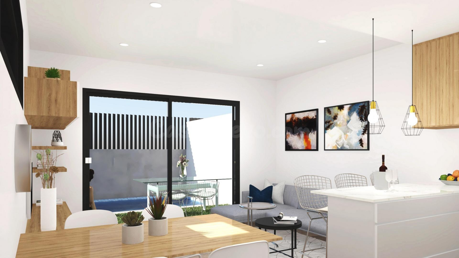 Modernas villas adosadas con piscina privada cerca del mar e - foto 5