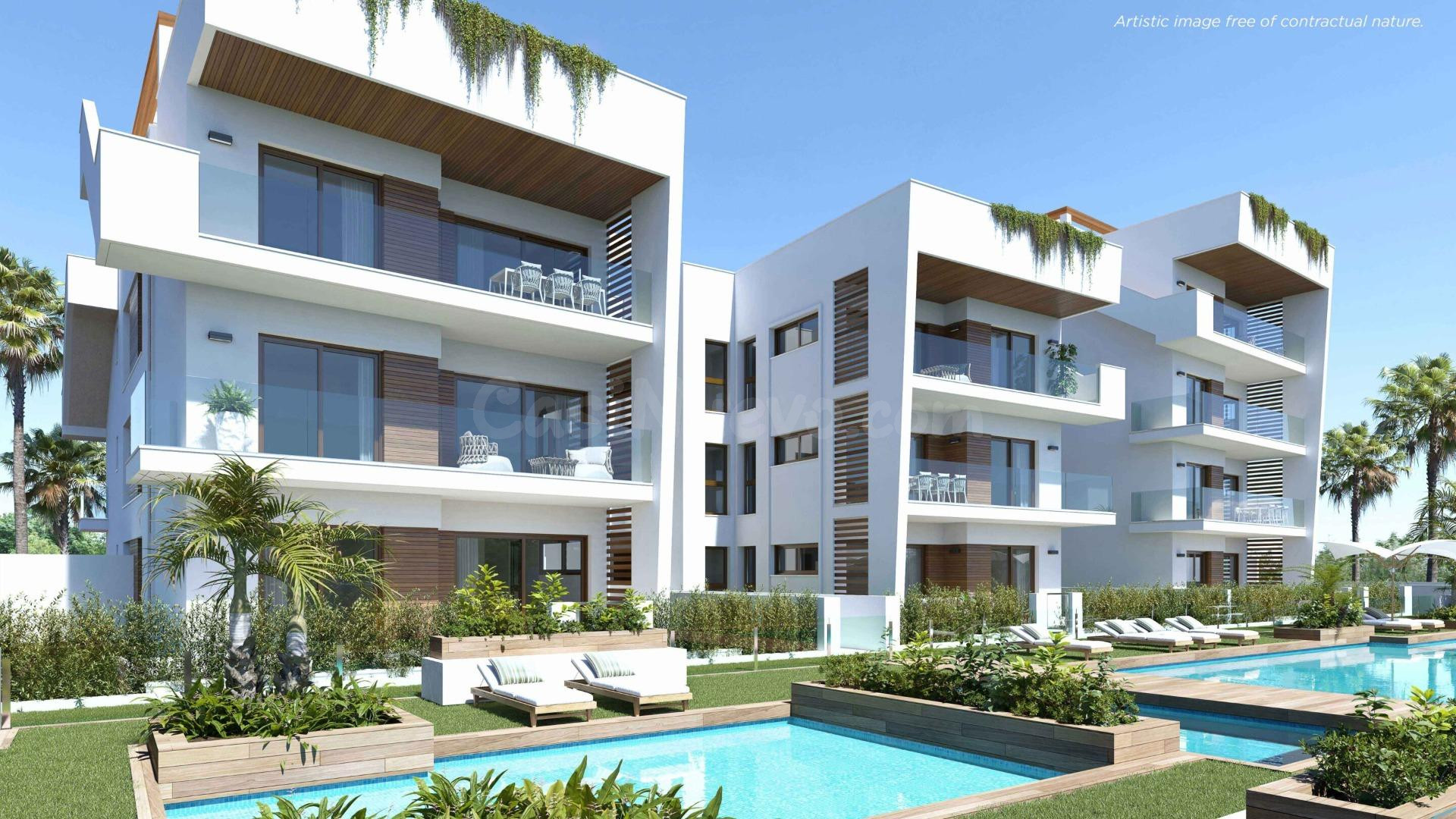 Nuevas residencias de estilo mediterráneo en Los Alcázares, 