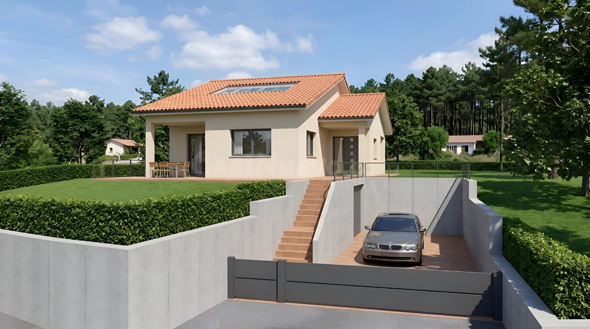 Proyecto de vivienda unifamiliar de obra nueva en Santa Mari