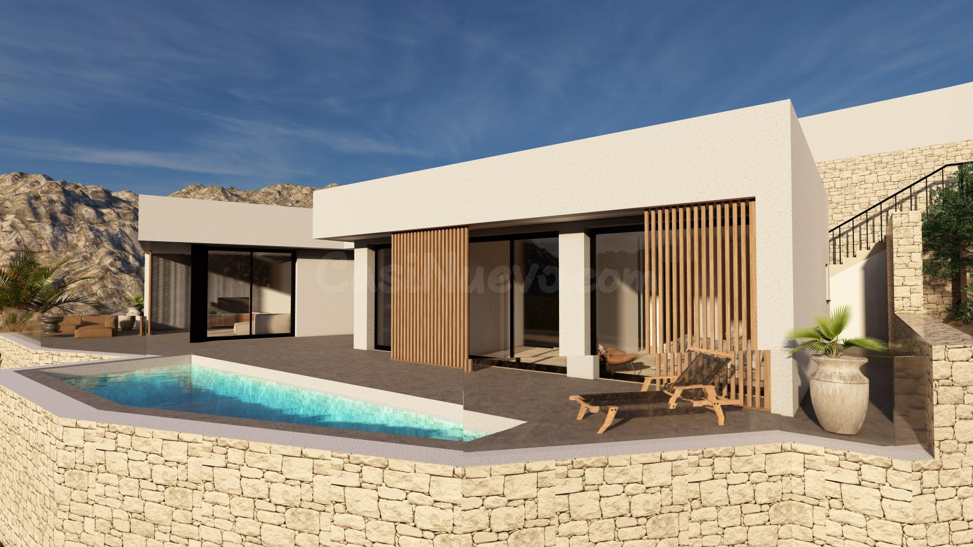 Villa panorámica con un toque personal en Monte Solana