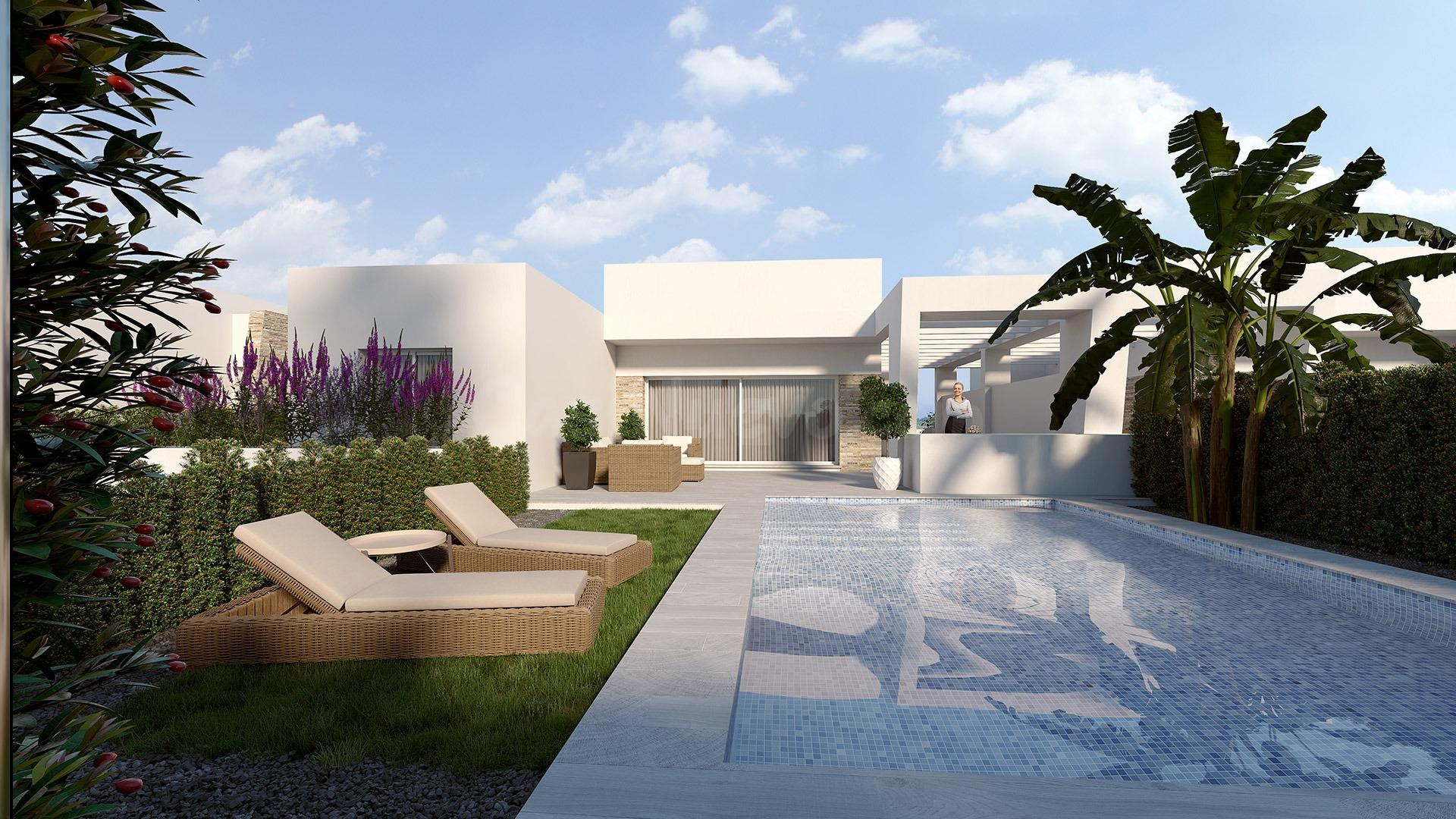 Villas a estrenar en un Campo de Golf con piscina privada.