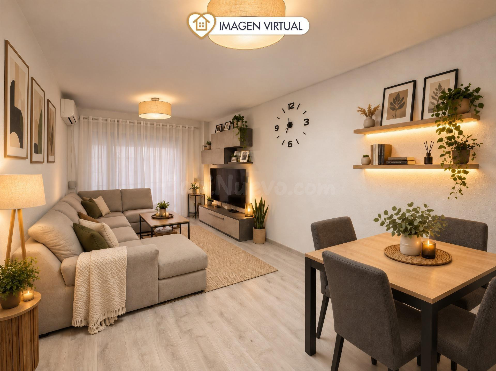 Piso con gran terraza de 120m2 y comedor de verano en una de