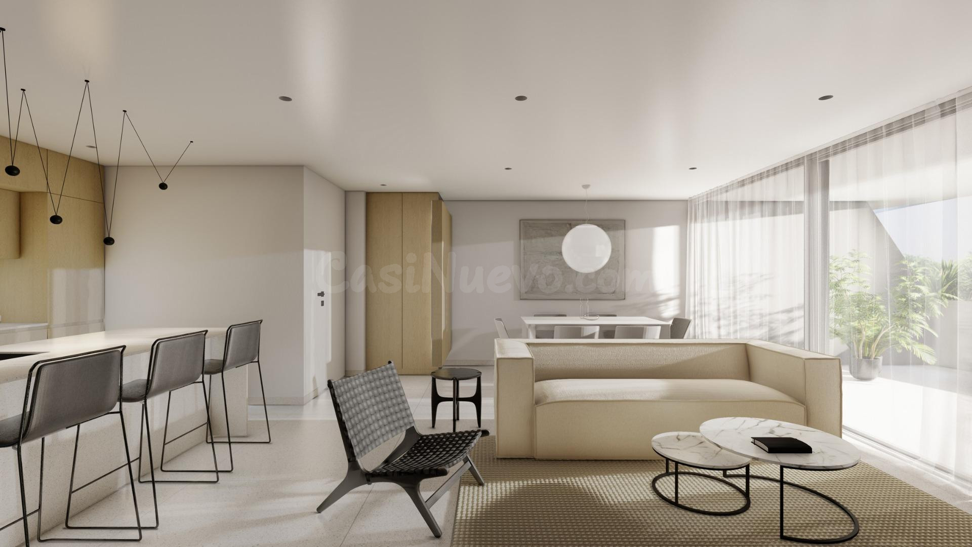 Apartamentos y viviendas adosadas de nueva construcción en El Raso, Guardamar del Segura