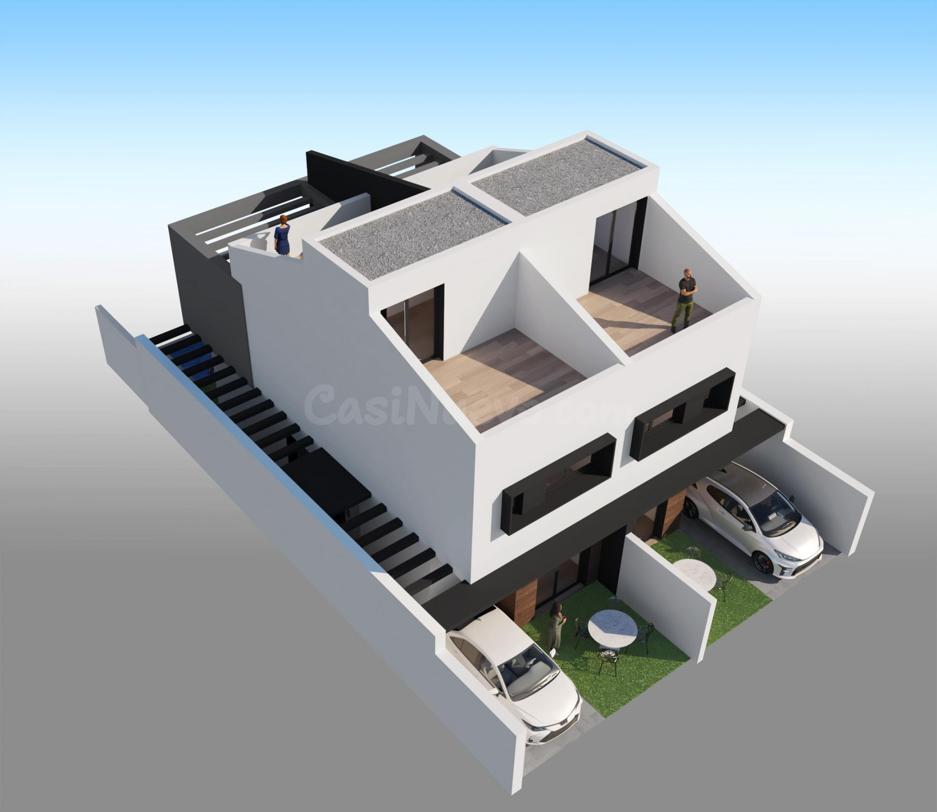 Adosado 3 habitaciones 107m² en venta - Santiago de la Riber - foto 3