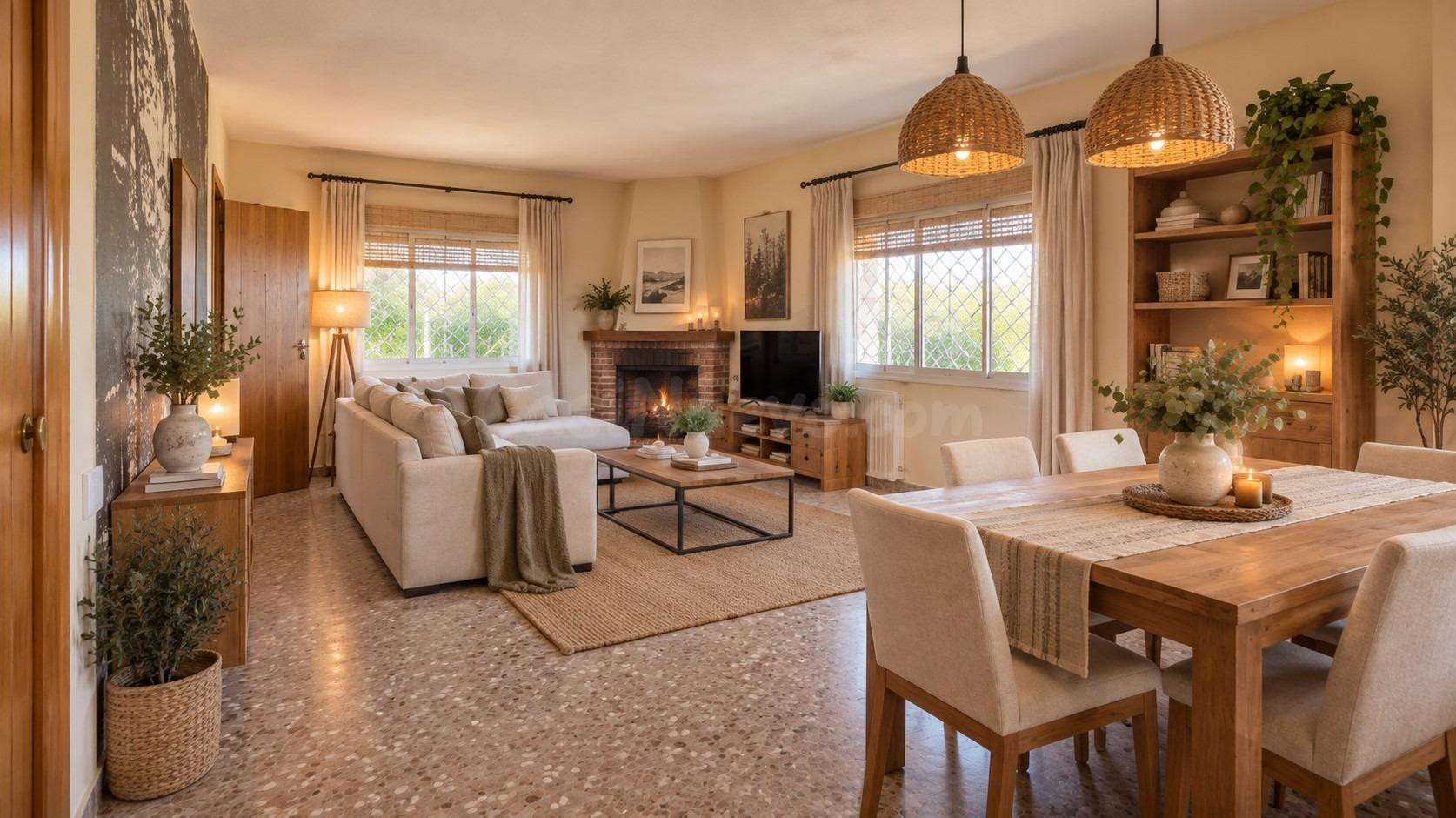 Chalet con gran parcela, porche y jardín en Urbanización Val