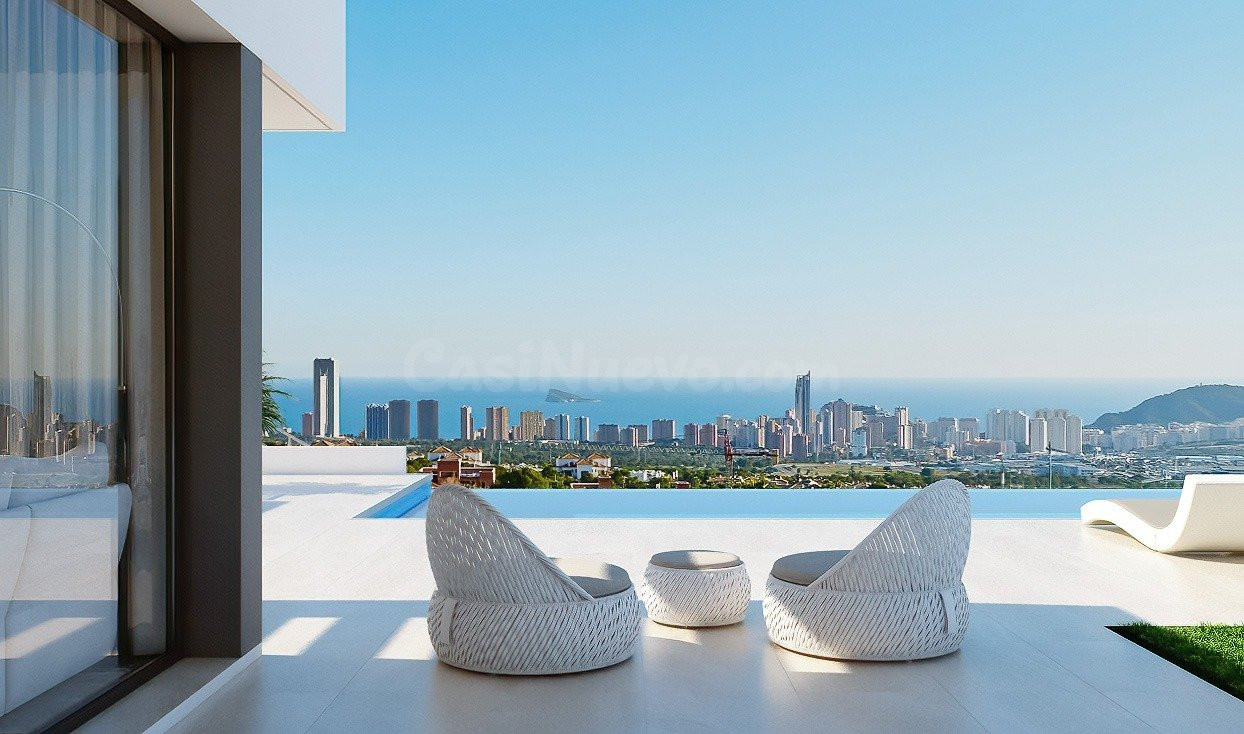 VENTA-OBRA NUEVA-VILLA DE LUJO-FINESTRAT-3D-4B-SUPERFICIE 41 - foto 2