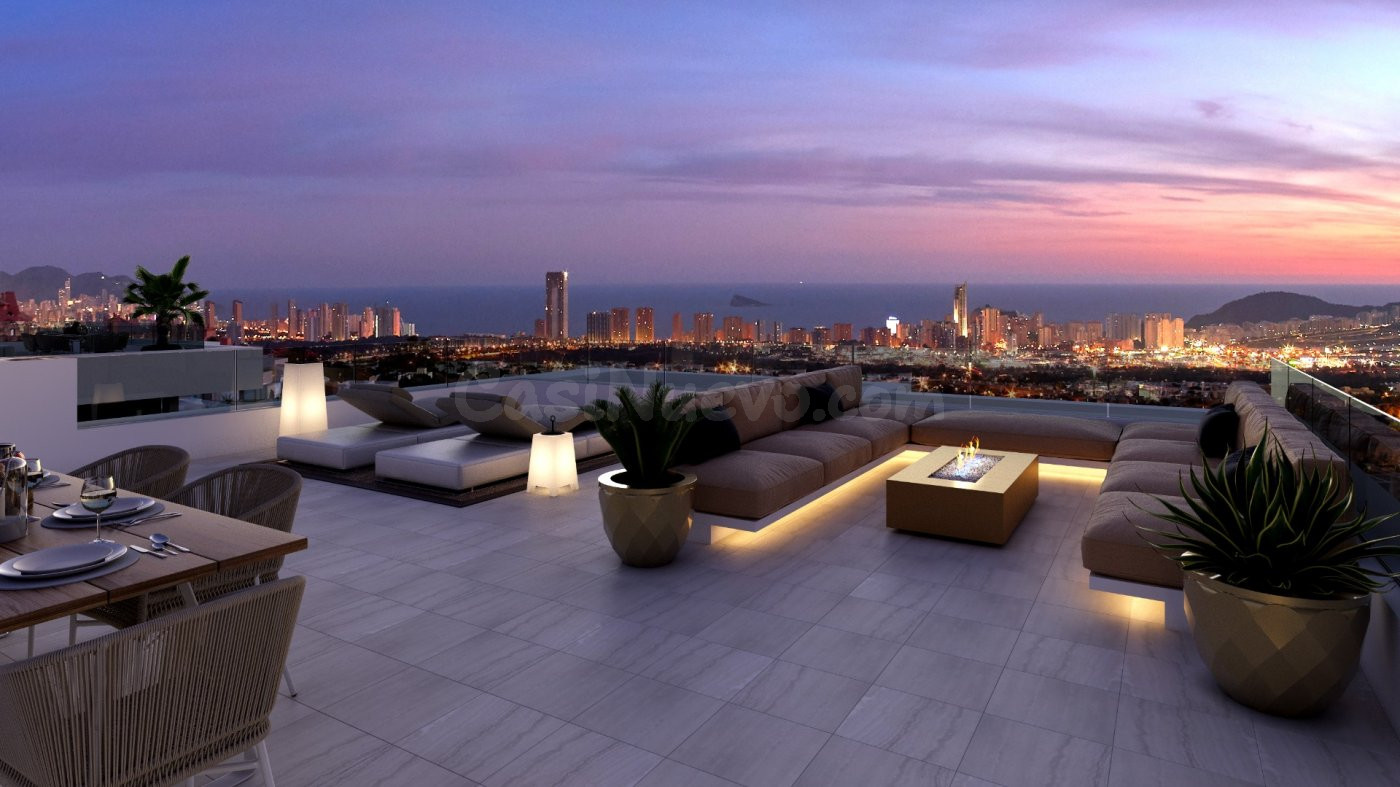 VENTA-OBRA NUEVA-VILLA DE LUJO-FINESTRAT-3D-4B-SUPERFICIE 41 - foto 4