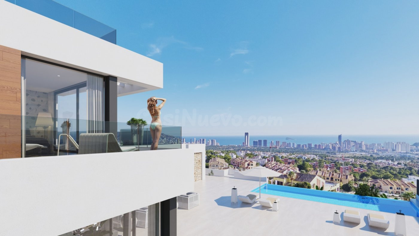 VENTA-OBRA NUEVA-VILLA DE LUJO-FINESTRAT-3D-4B-SUPERFICIE 41 - foto 5