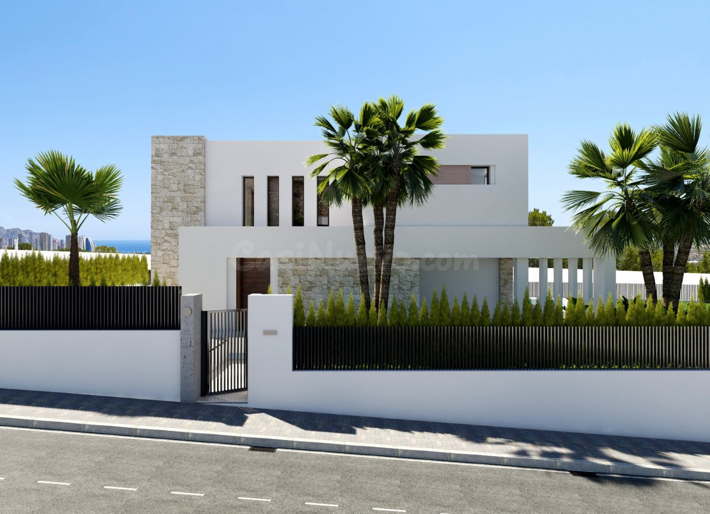 VENTA-OBRA NUEVA-VILLA DE LUJO-FINESTRAT-3D-3B-SUPERFICIE 22 - foto 3