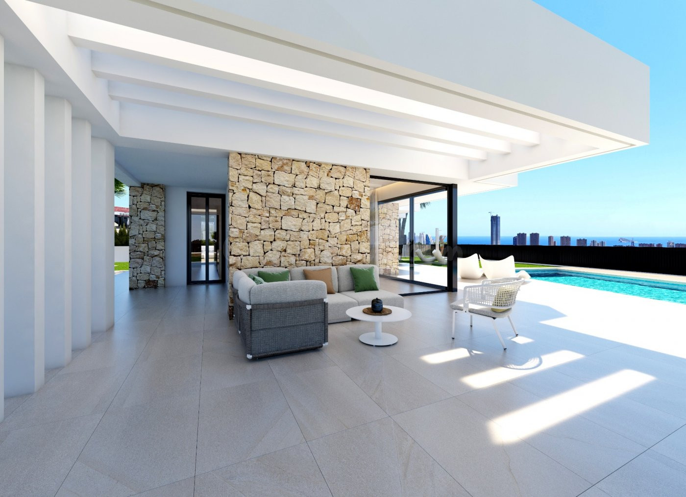 VENTA-OBRA NUEVA-VILLA DE LUJO-FINESTRAT-3D-3B-SUPERFICIE 22 - foto 4