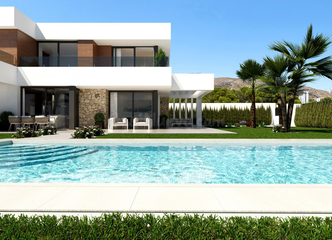 VENTA-OBRA NUEVA-VILLA DE LUJO-FINESTRAT-4D-3B-SUPERFICIE 41