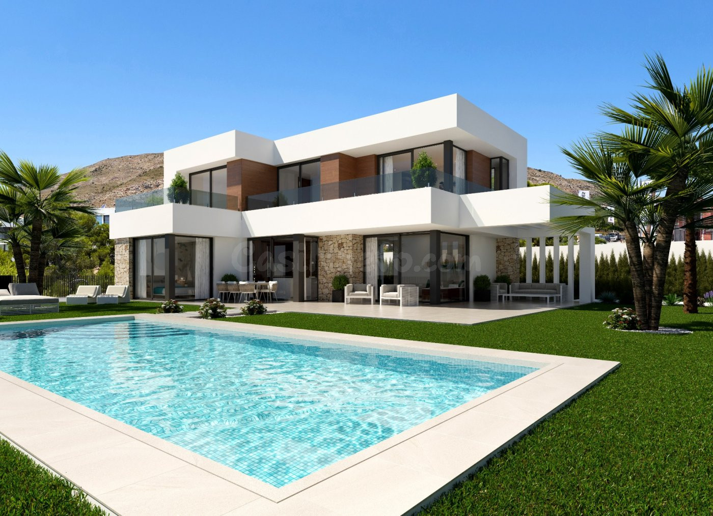 VENTA-OBRA NUEVA-VILLA DE LUJO-FINESTRAT-4D-3B-SUPERFICIE 41 - foto 2
