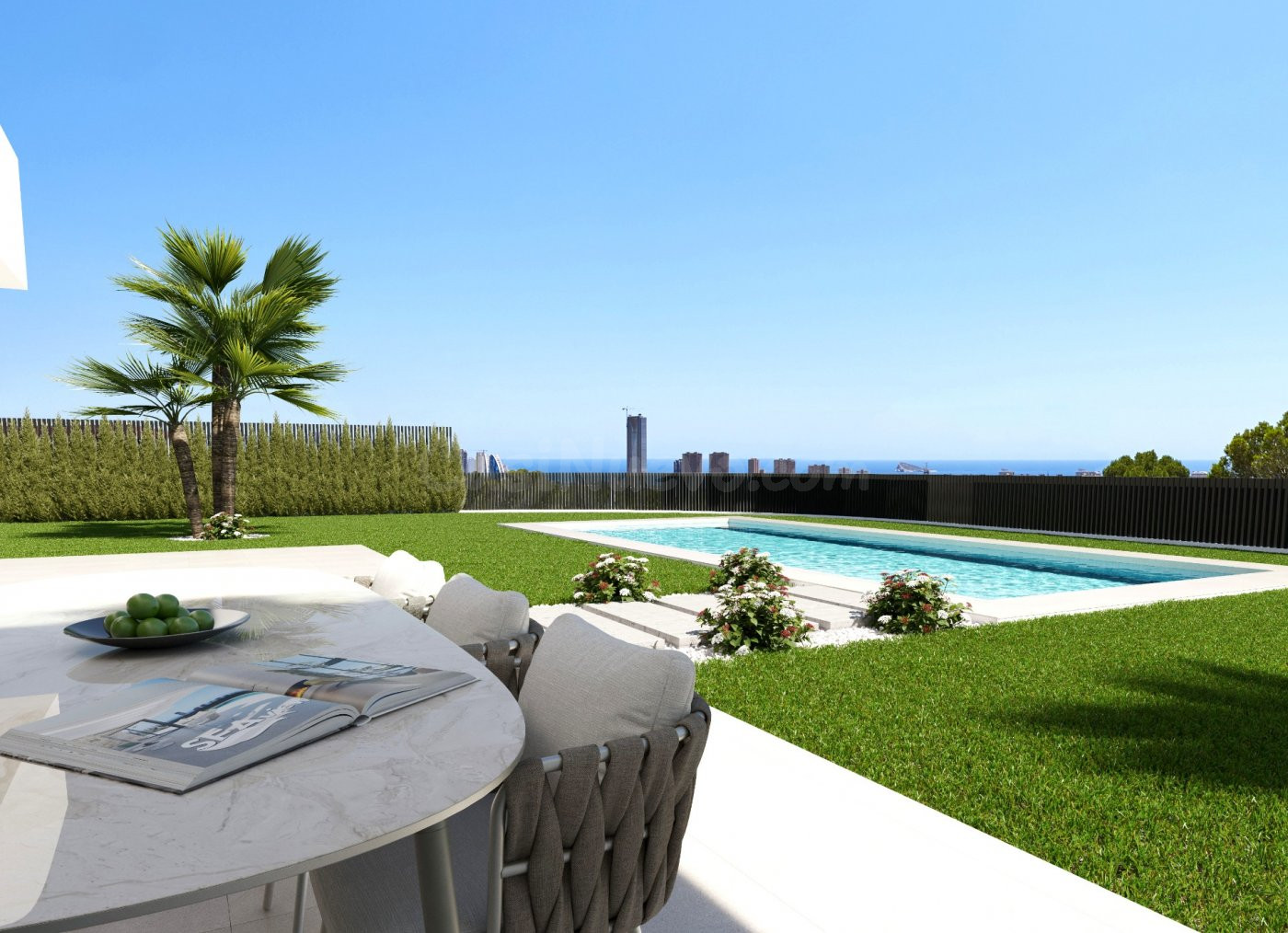VENTA-OBRA NUEVA-VILLA DE LUJO-FINESTRAT-4D-3B-SUPERFICIE 41 - foto 3