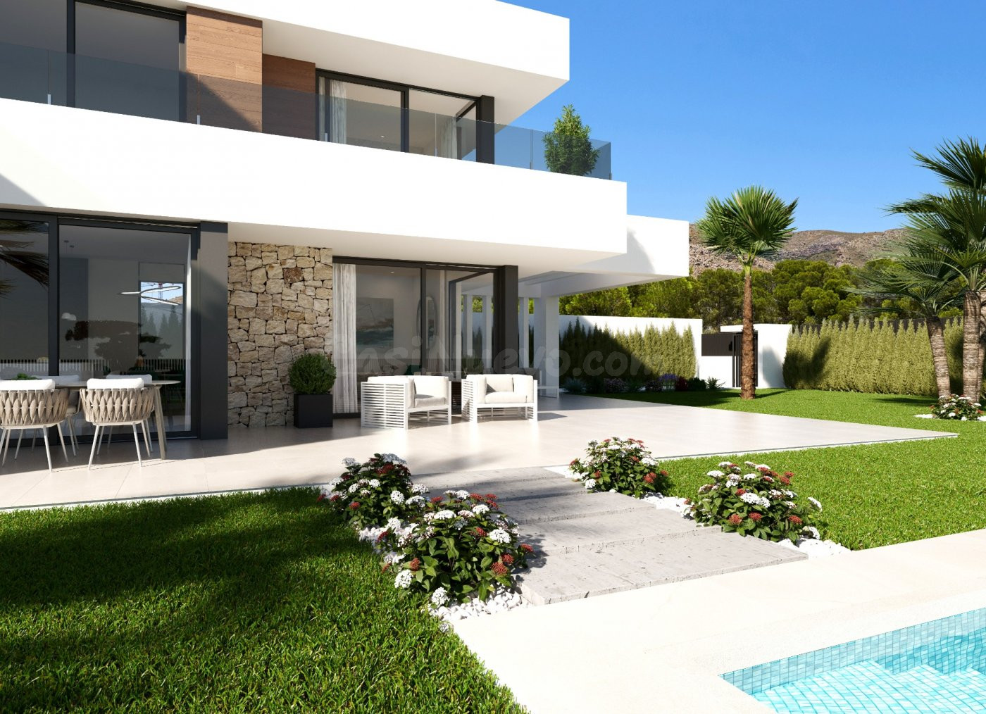 VENTA-OBRA NUEVA-VILLA DE LUJO-FINESTRAT-4D-3B-SUPERFICIE 41 - foto 4