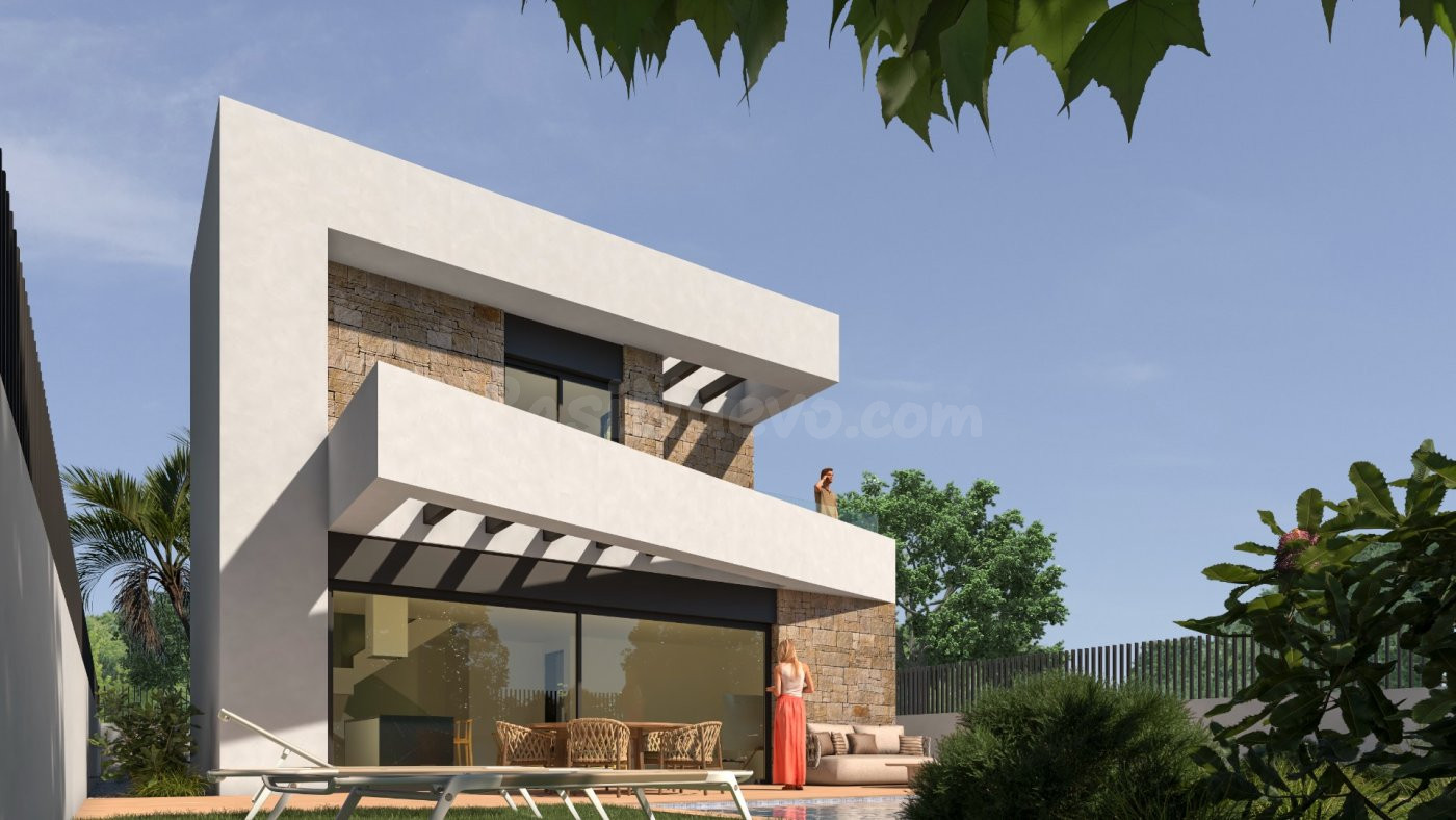 VENTA-OBRA NUEVA-EL BALCÓN DE FINESTRAT-VILLA-3D-3B-140m2-PA - foto 2