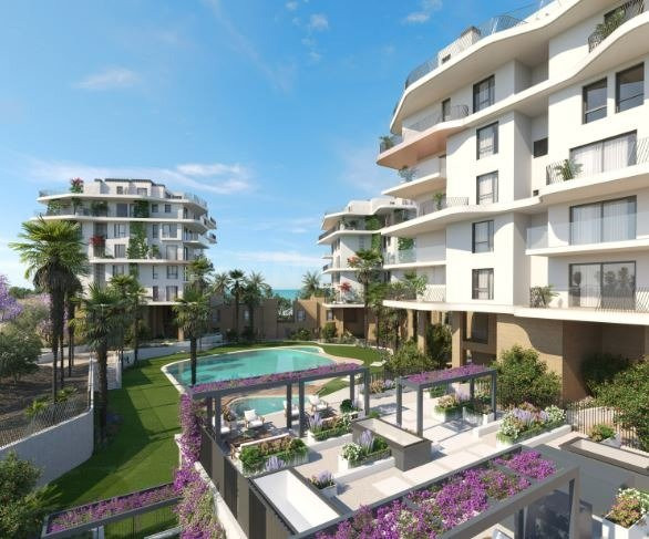 VENTA-OBRA NUEVA-VILLAJOIOSA-ADOSADO-2/3D-2B-80M2-TERRAZA 18