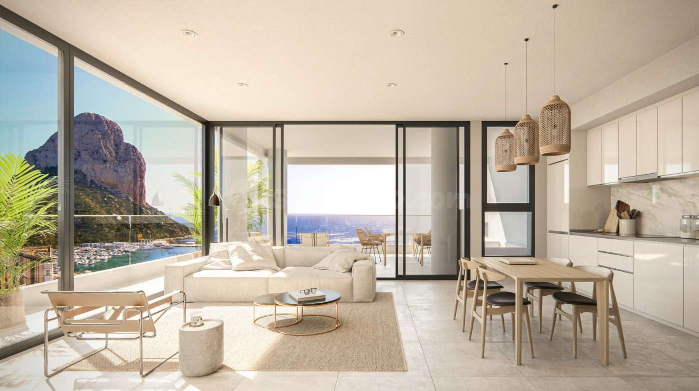 VENTA-OBRA NUEVA-CALPE-APARTAMENTOS-1/2/3D-2B-80M2-TERRAZA 2 - foto 2