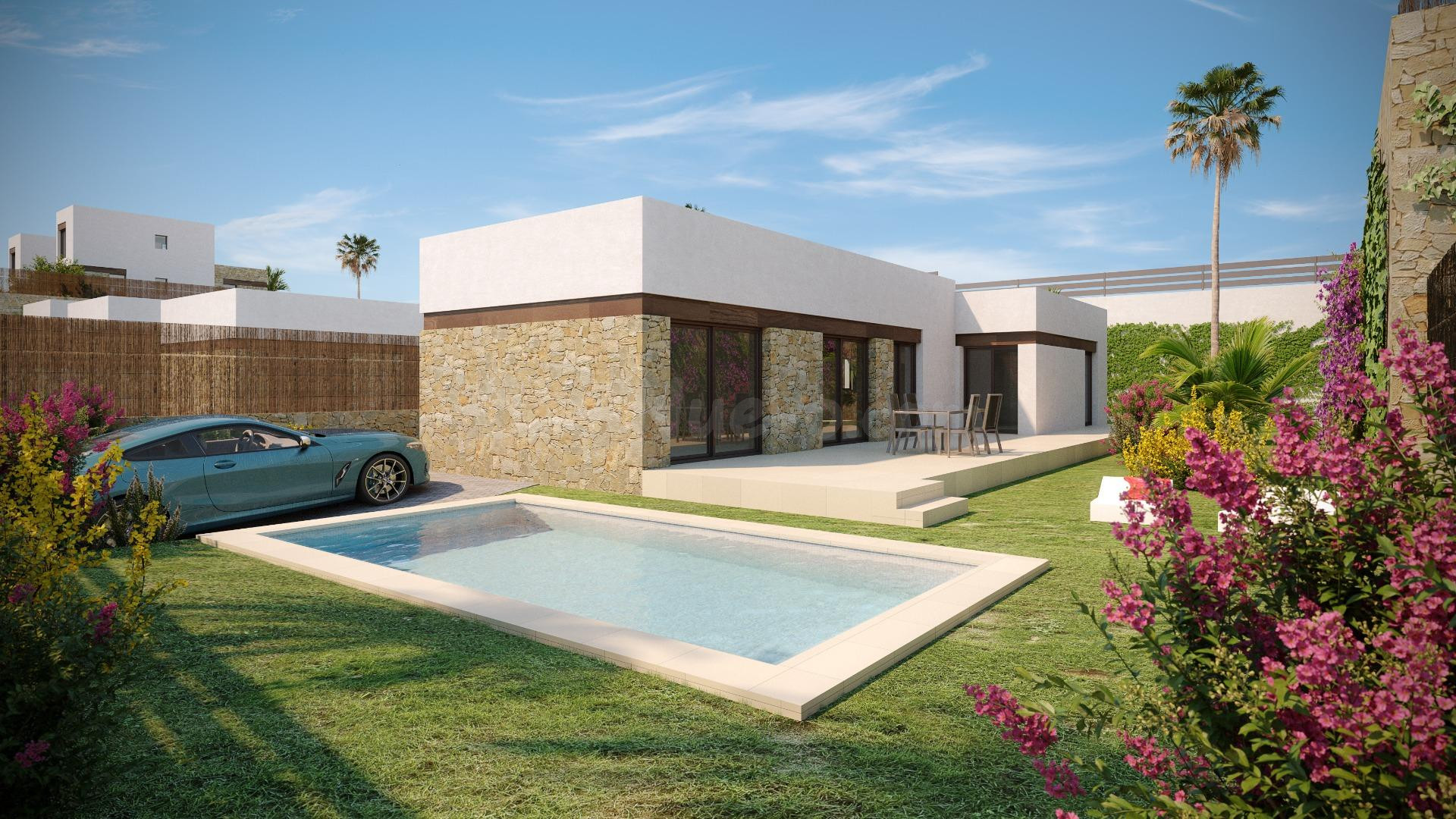 VENTA-OBRA NUEVA-VILLAS-FINESTRAT- 2/3/4D-2B-DESDE 114M2-DES