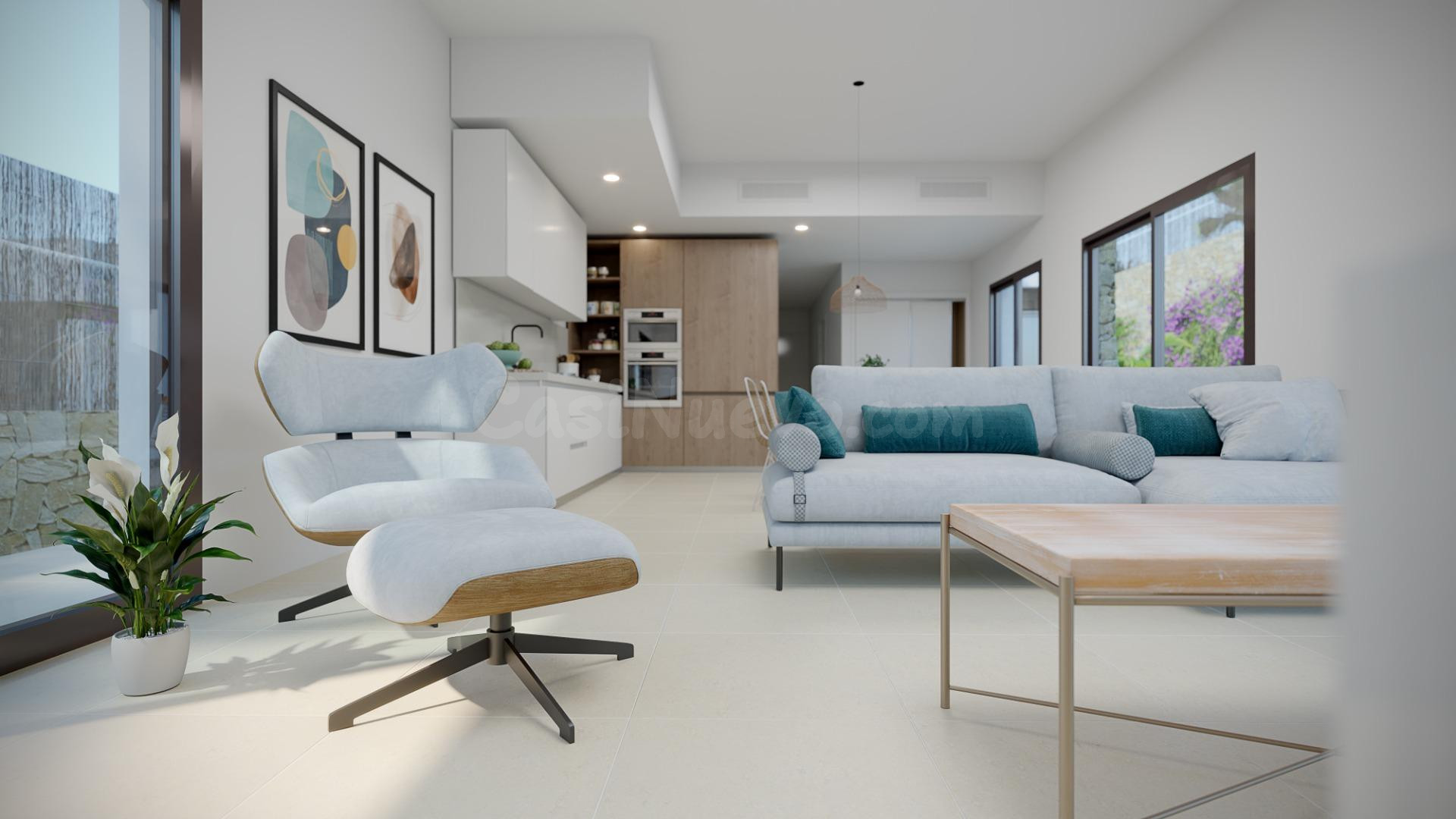 VENTA-OBRA NUEVA-VILLAS-FINESTRAT- 2/3/4D-2B-DESDE 114M2-DES - foto 3