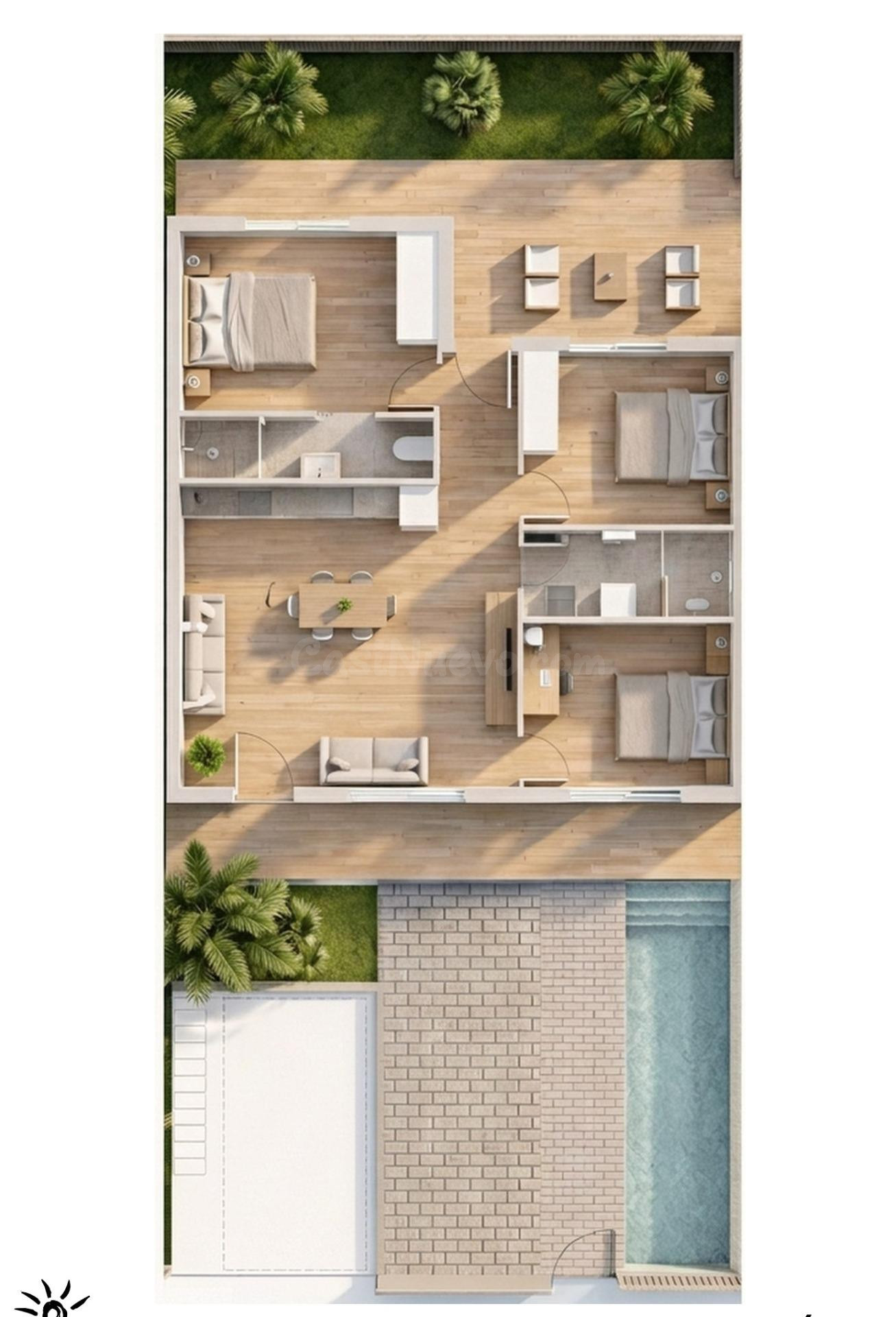 Bungalows de nueva construcción de estilo boutique con pisci - foto 5